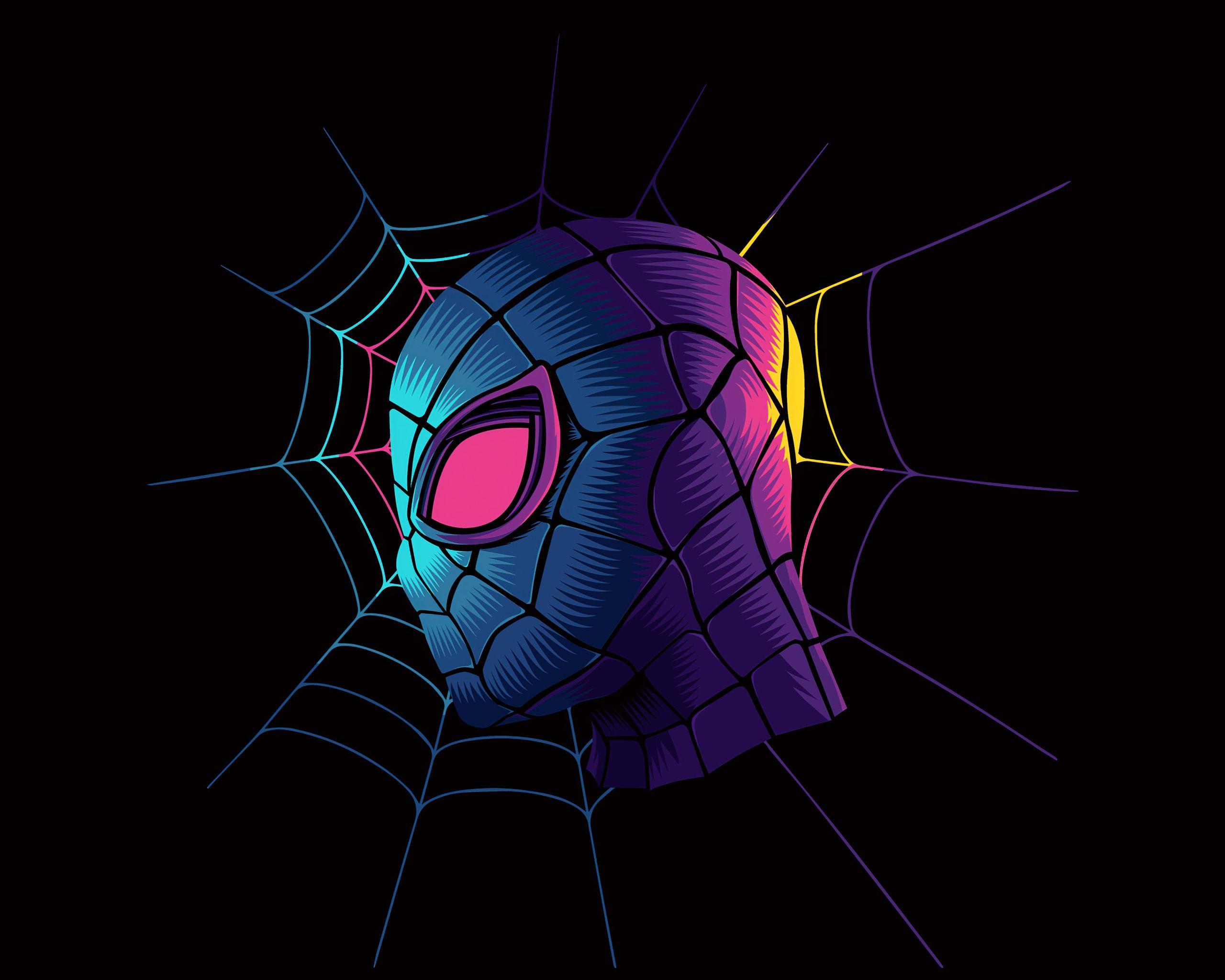 2560x2048 Spiderman Web Minimalist Art 4k 2560x2048 Resolution HD
