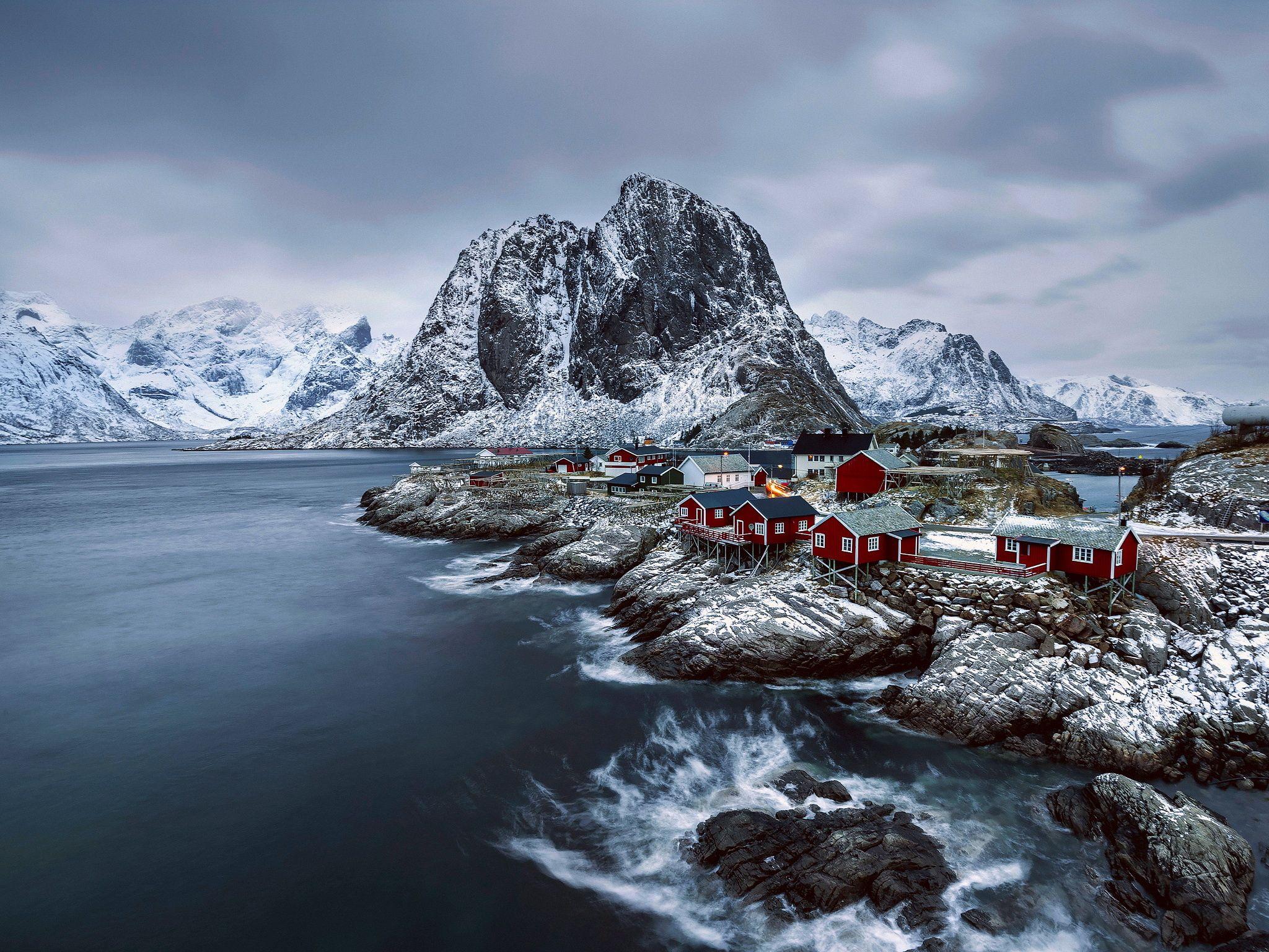 2048x1536 Wallpaper Moskenes, Norway, Lofoten Islands, archipelago, Nordland