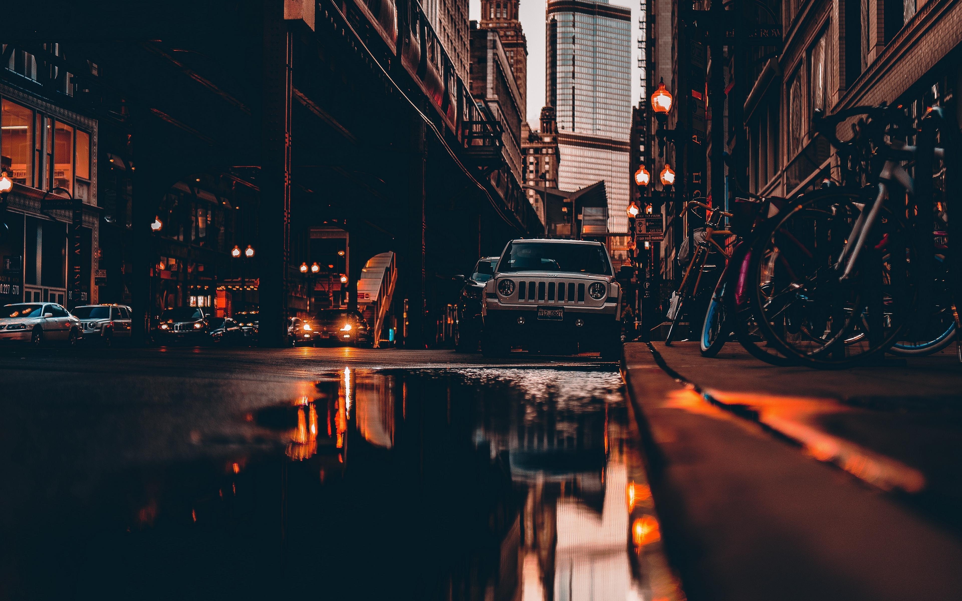3840x2400 Cars Tower Parking Wallpaper