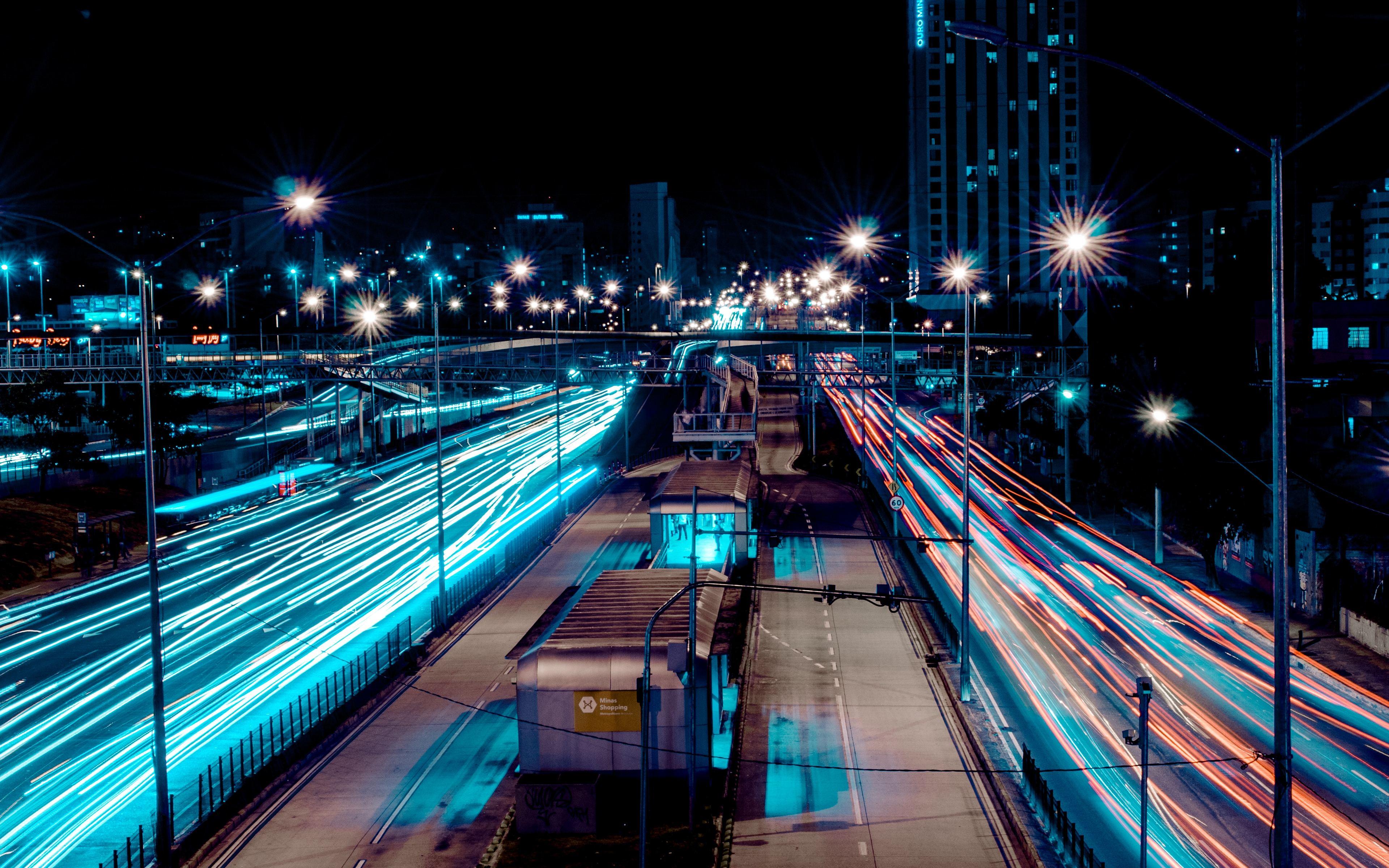 3840x2400 Long Exposure Street Cityscape 4k HD 4k Wallpaper