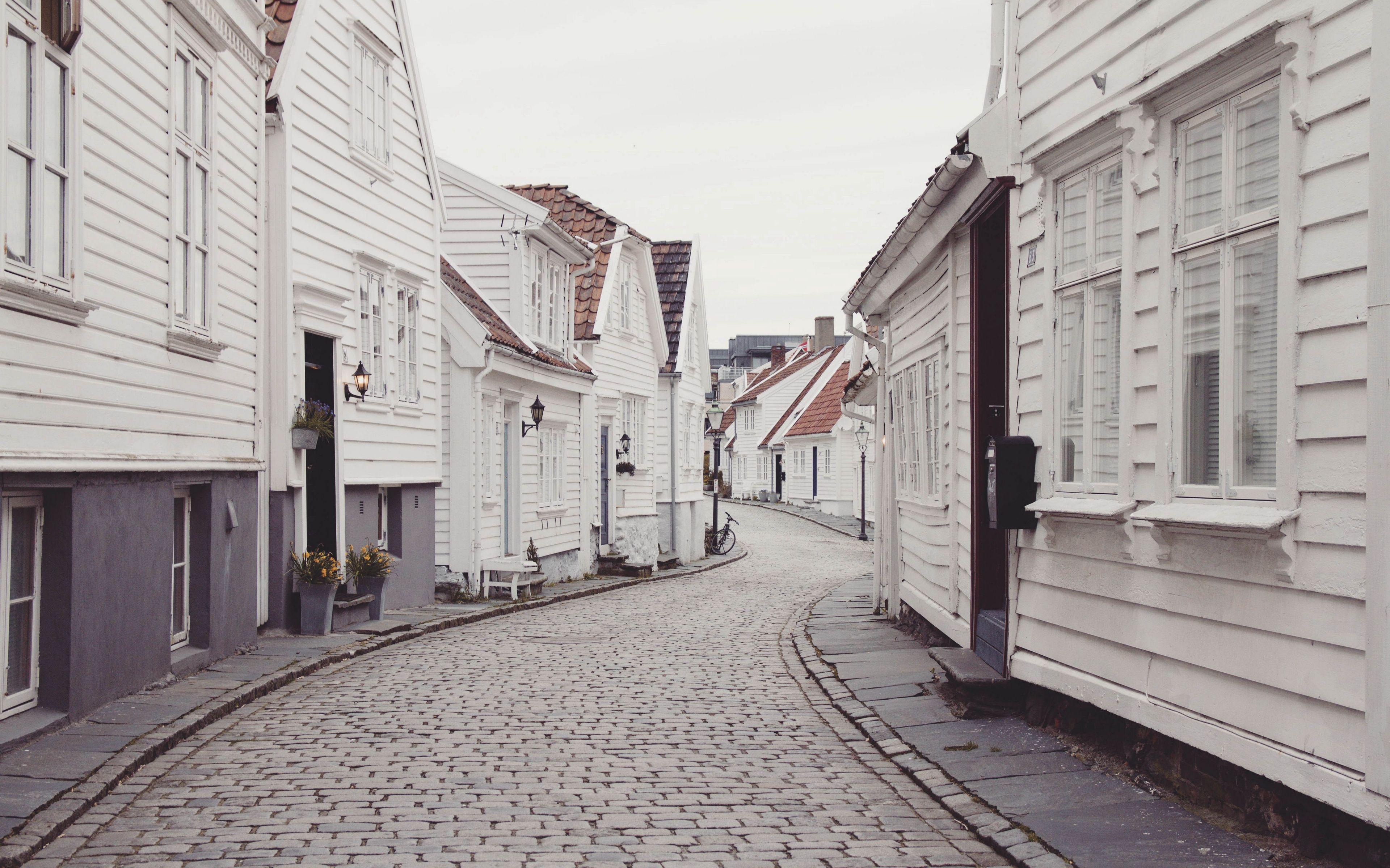 3840x2400 Download wallpaper 3840x2400 street, city, houses 4k ultra HD 16