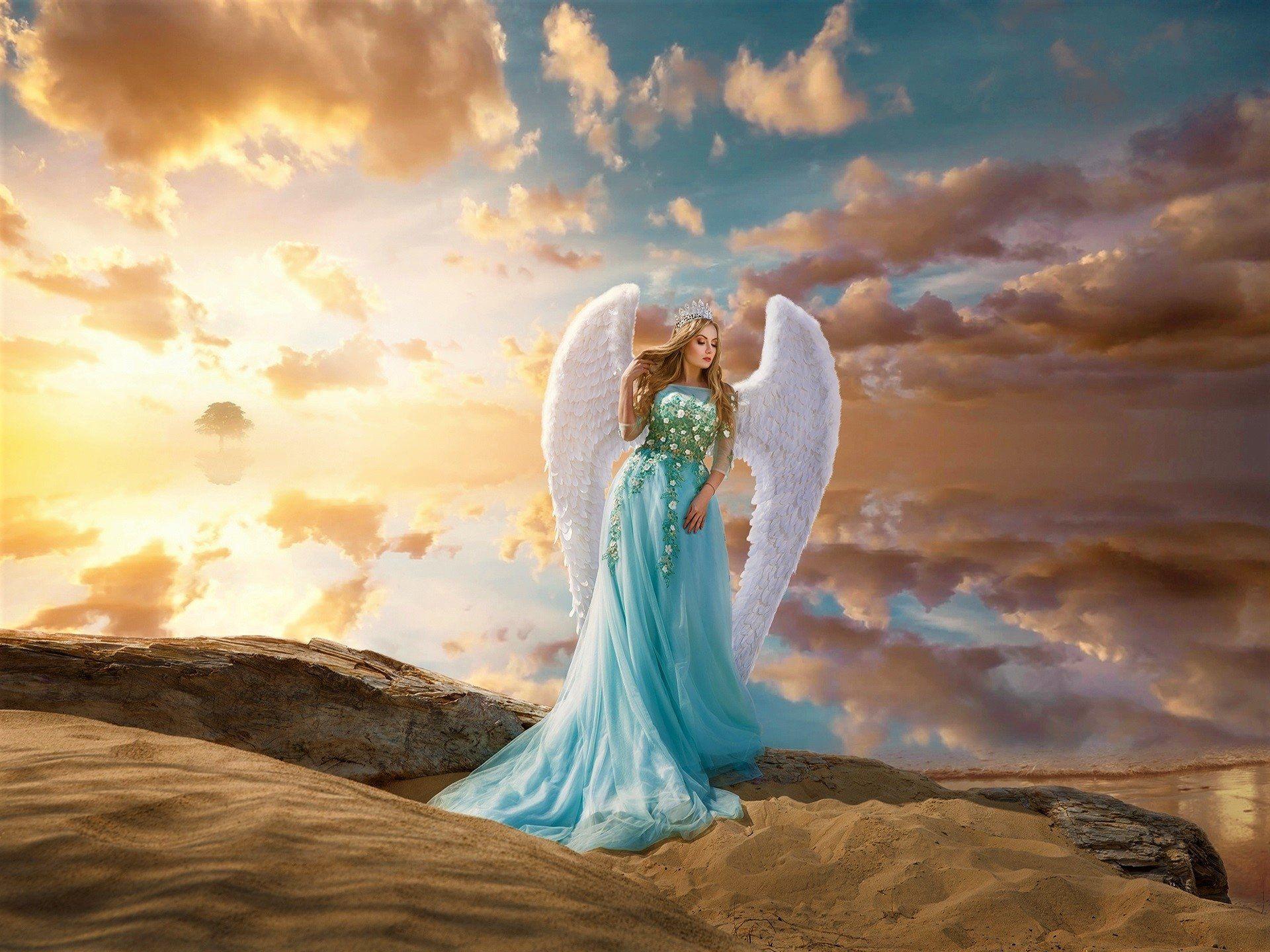 1920x1440 Beautiful Angel HD Wallpaper