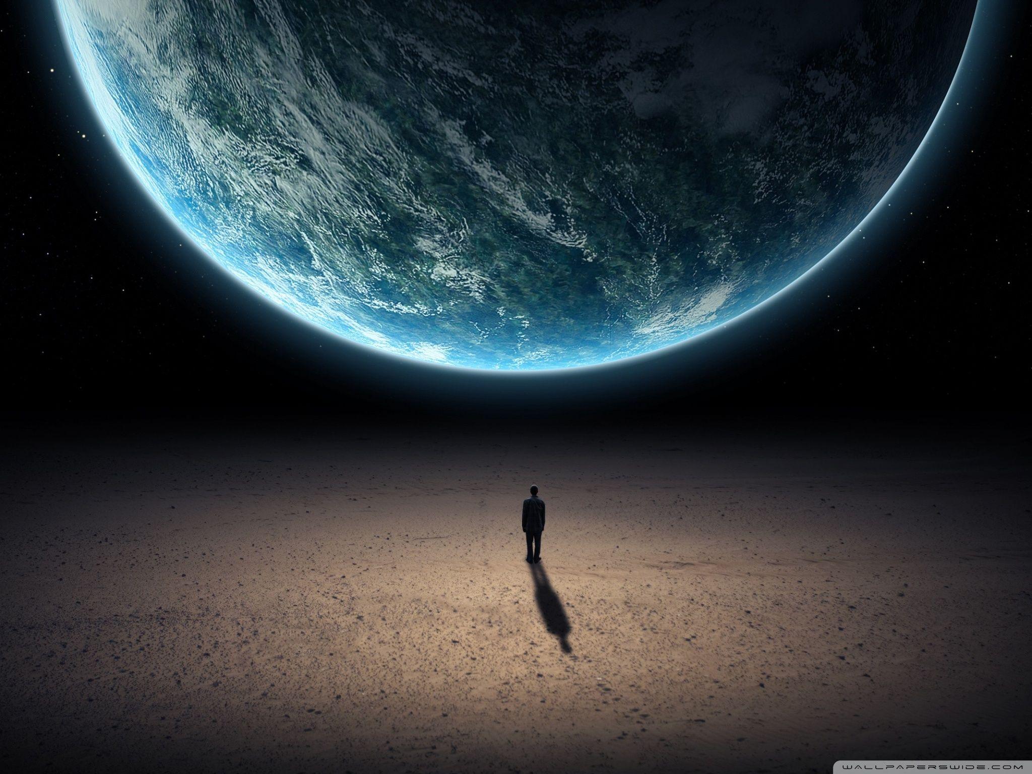 2048x1536 Alone In The Universe Ultra HD Desktop Background Wallpaper for 4K