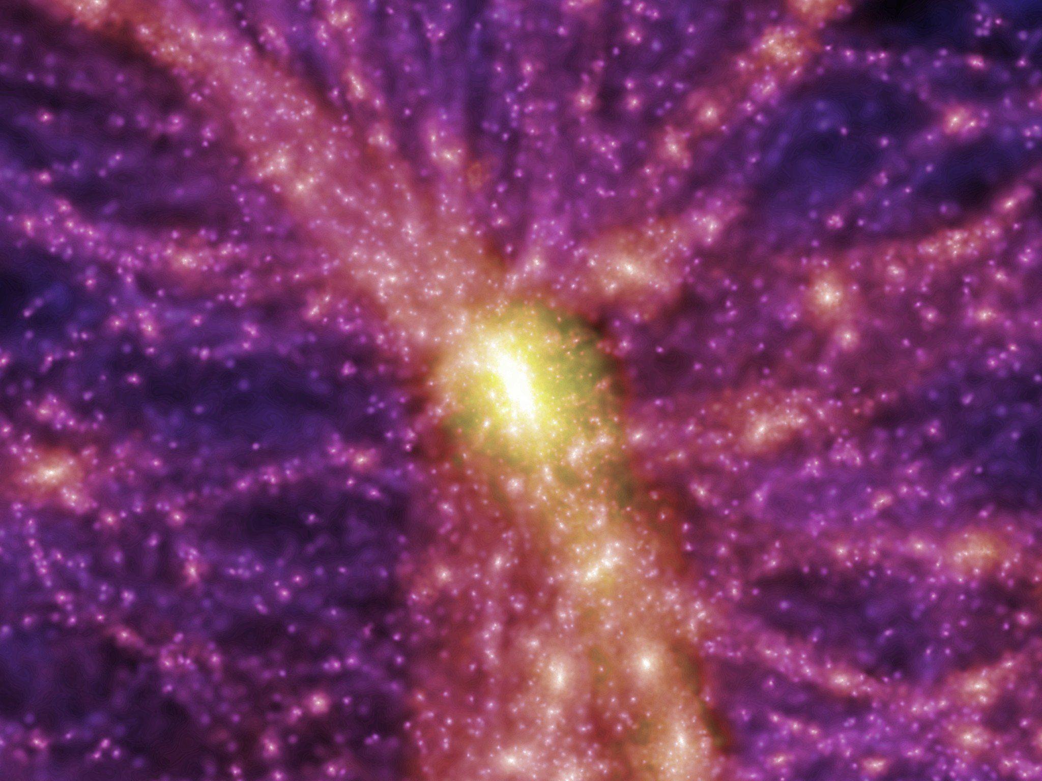 2048x1536 universe, Space, Abstract, Structure, Millennium Simulation