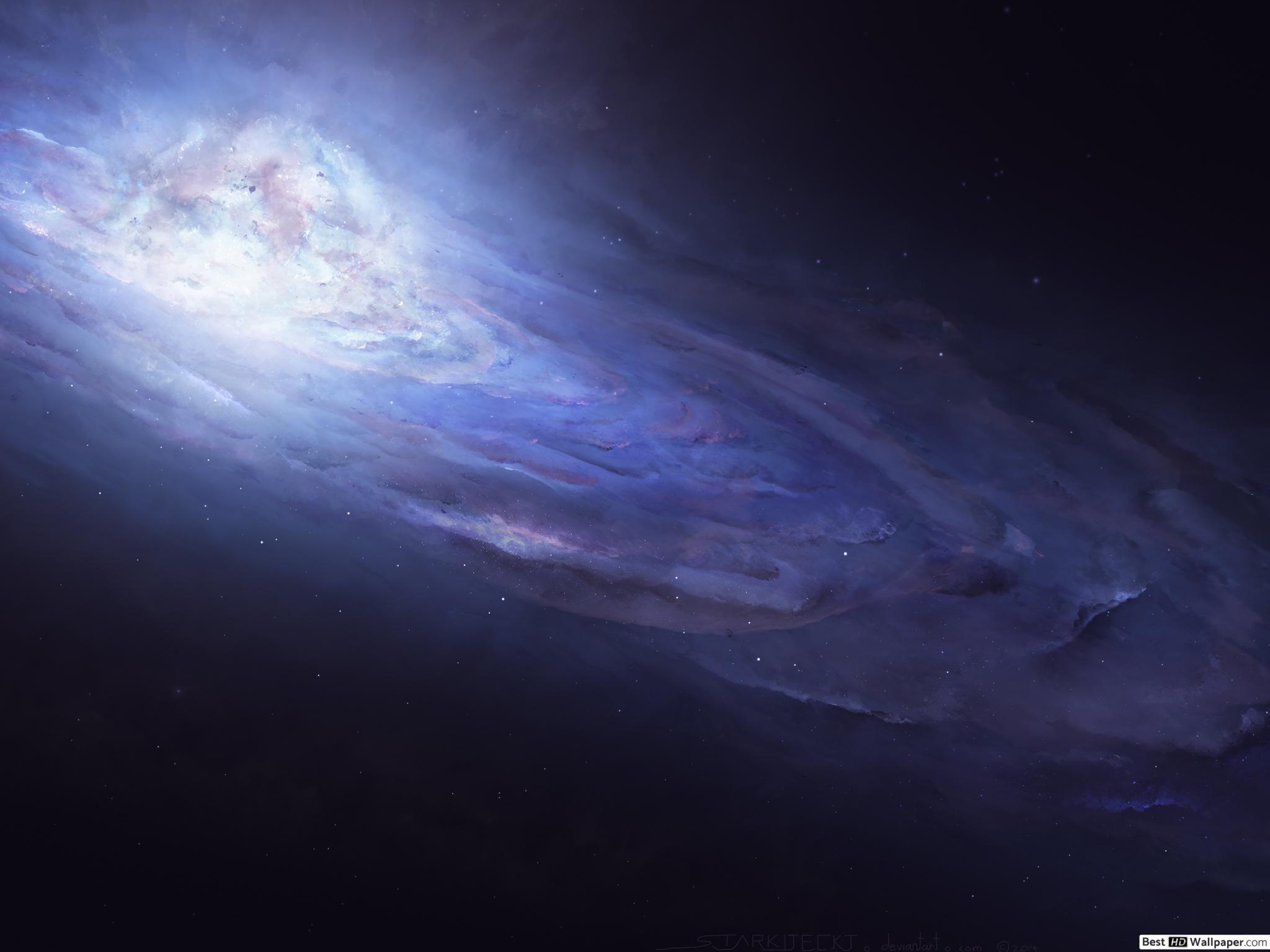 2048x1536 Purple galaxy HD wallpaper download