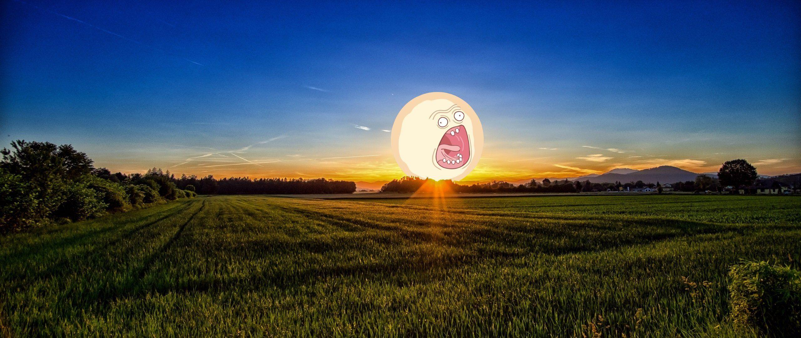 2560x1080 Screaming Sun S HD wallpaper