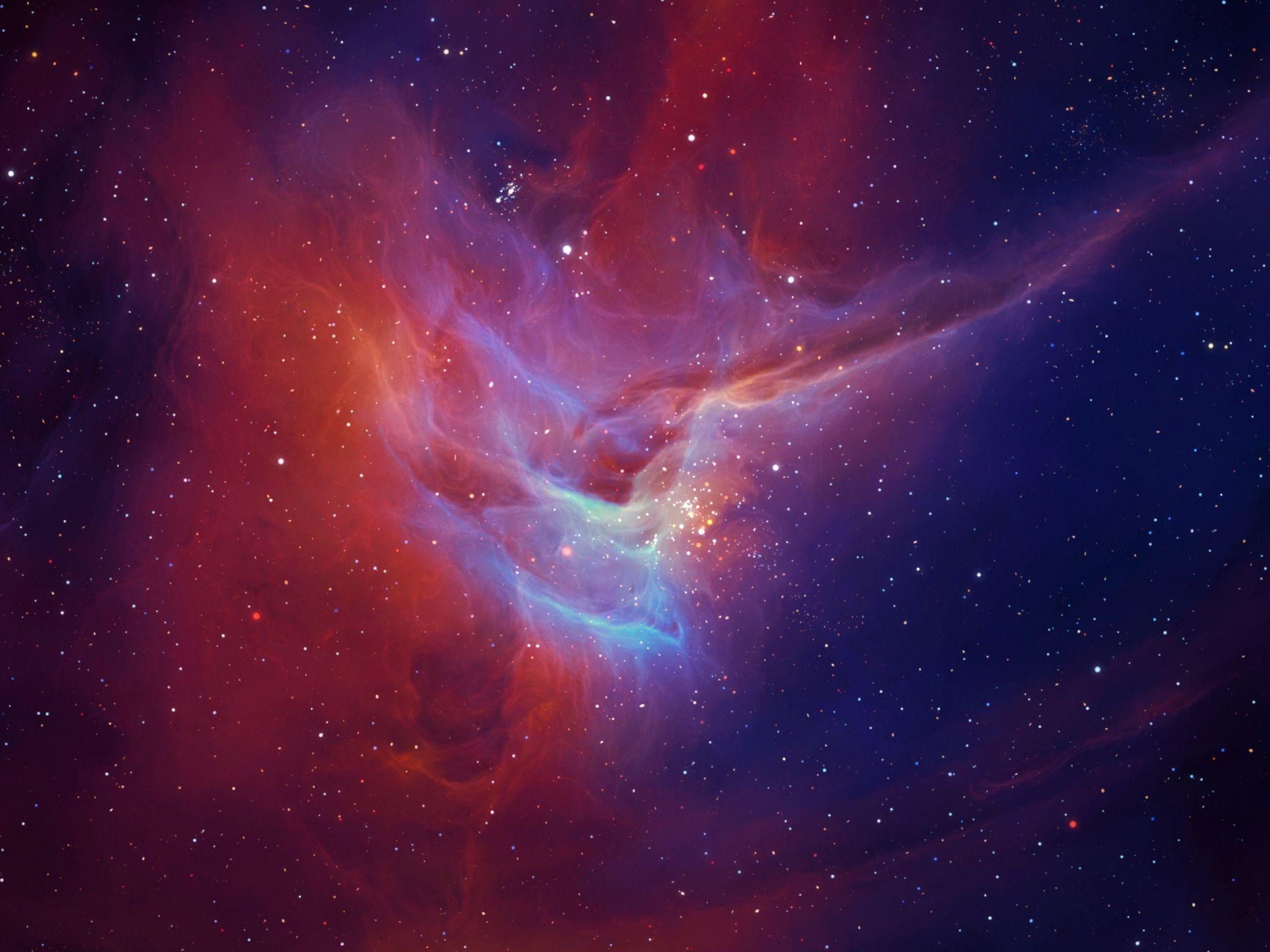 2048x1536 Wallpaper 4k Star Nebula Glow 4k digital universe wallpaper, glow