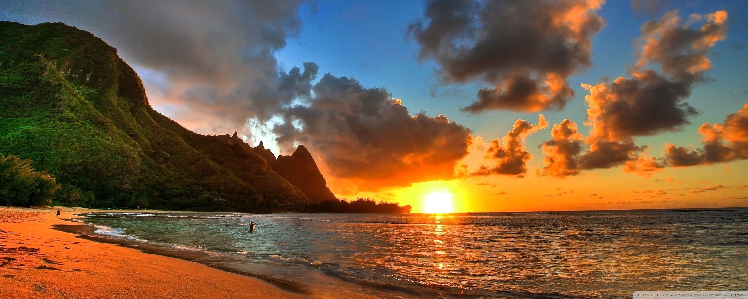 2560x1024 Sunset wallpaperx1024