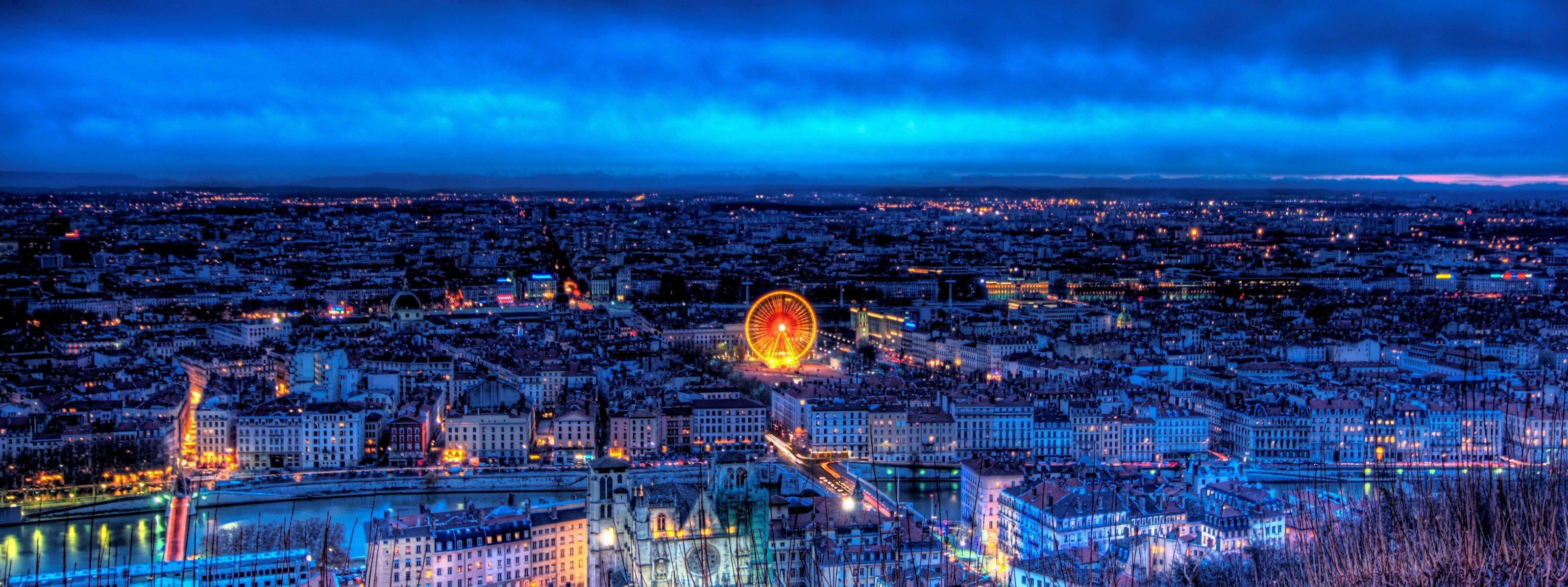 3200x1200 Dual monitor Cityscape wallpaper, HD background