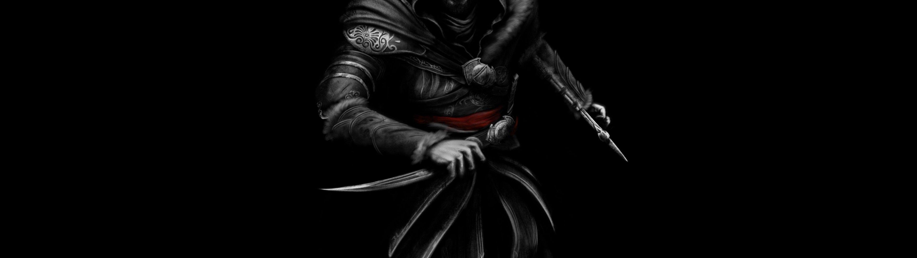 3840x1080 Download 3840x1080 Assassin's Creed Ezio, Hoodie Wallpaper