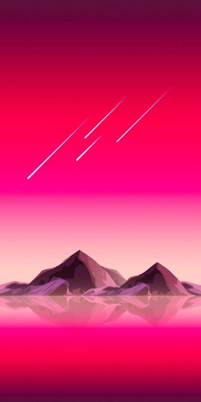 640x1280 s10 pink mountains. Abstract iphone wallpaper, Xiaomi wallpaper