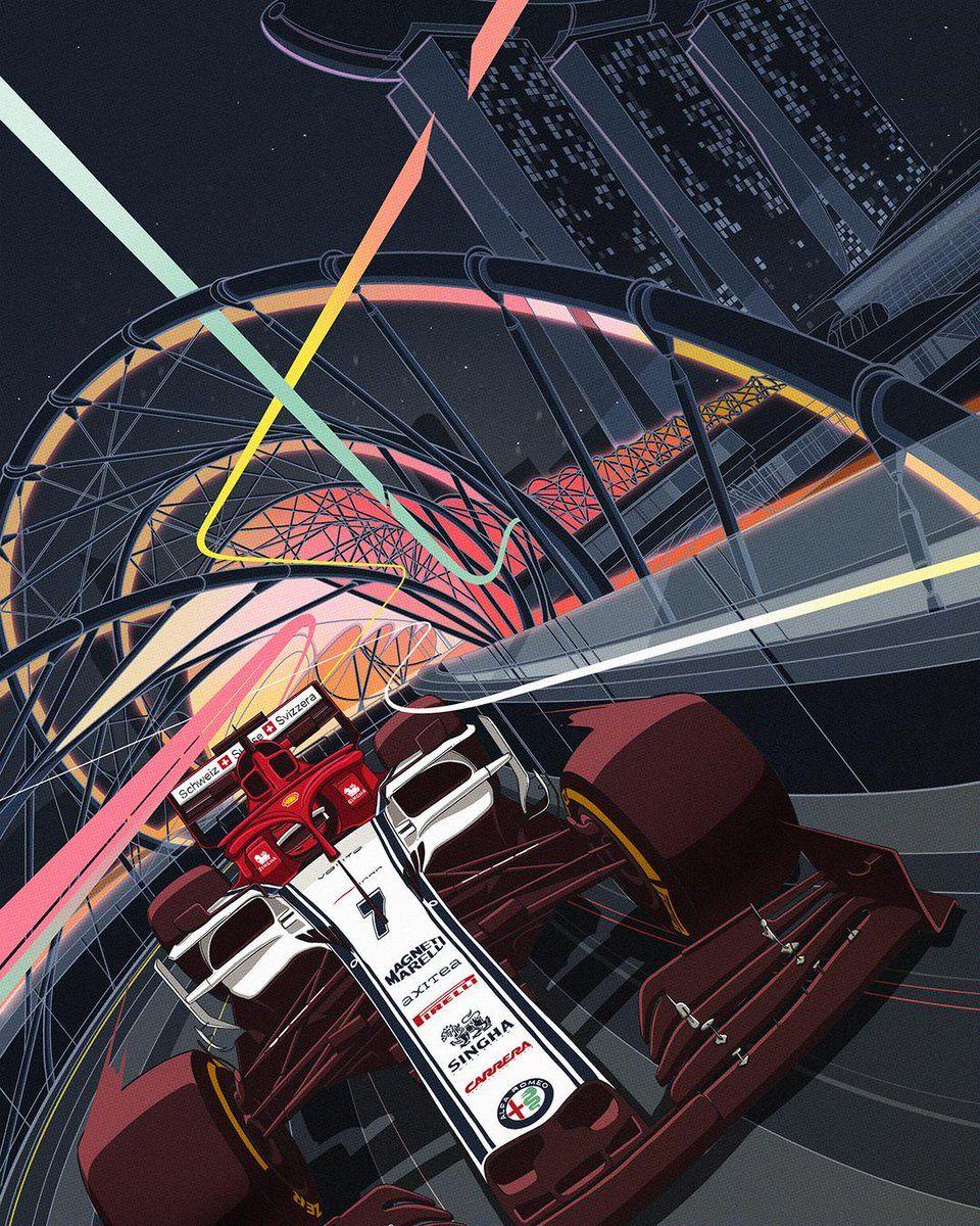 960x1200 Alfa Romeo Racing ORLEN's light up the night