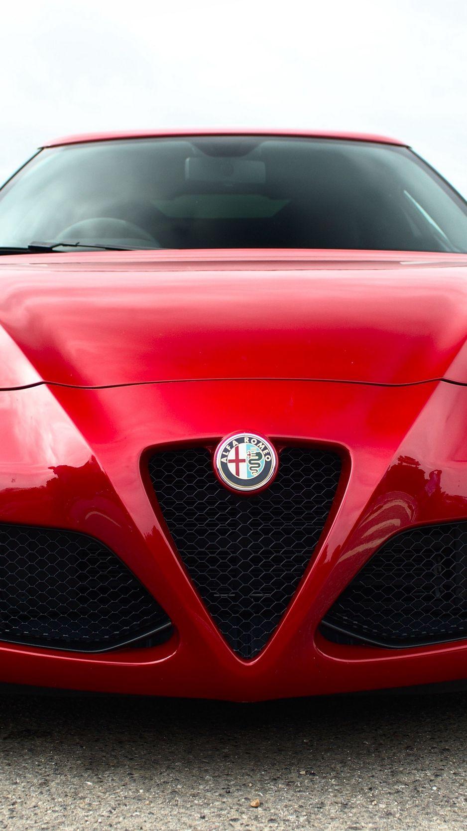 938x1668 Download Wallpaper 938x1668 Alfa Romeo, Red, Front View Iphone 8 7