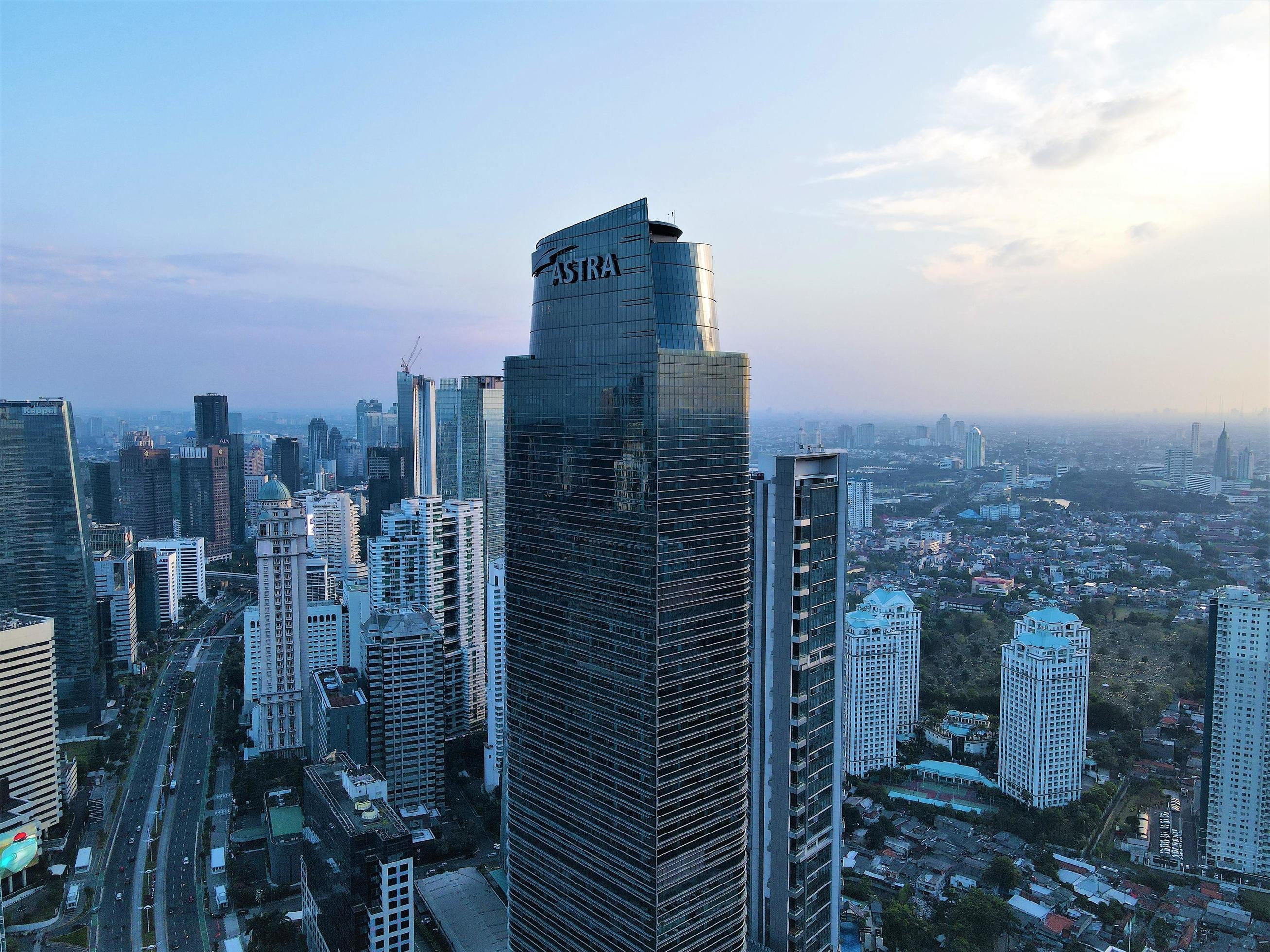 2613x1960 Jakarta Indonesia 3 2022 Aerial View, Office Building On Sudirman Street
