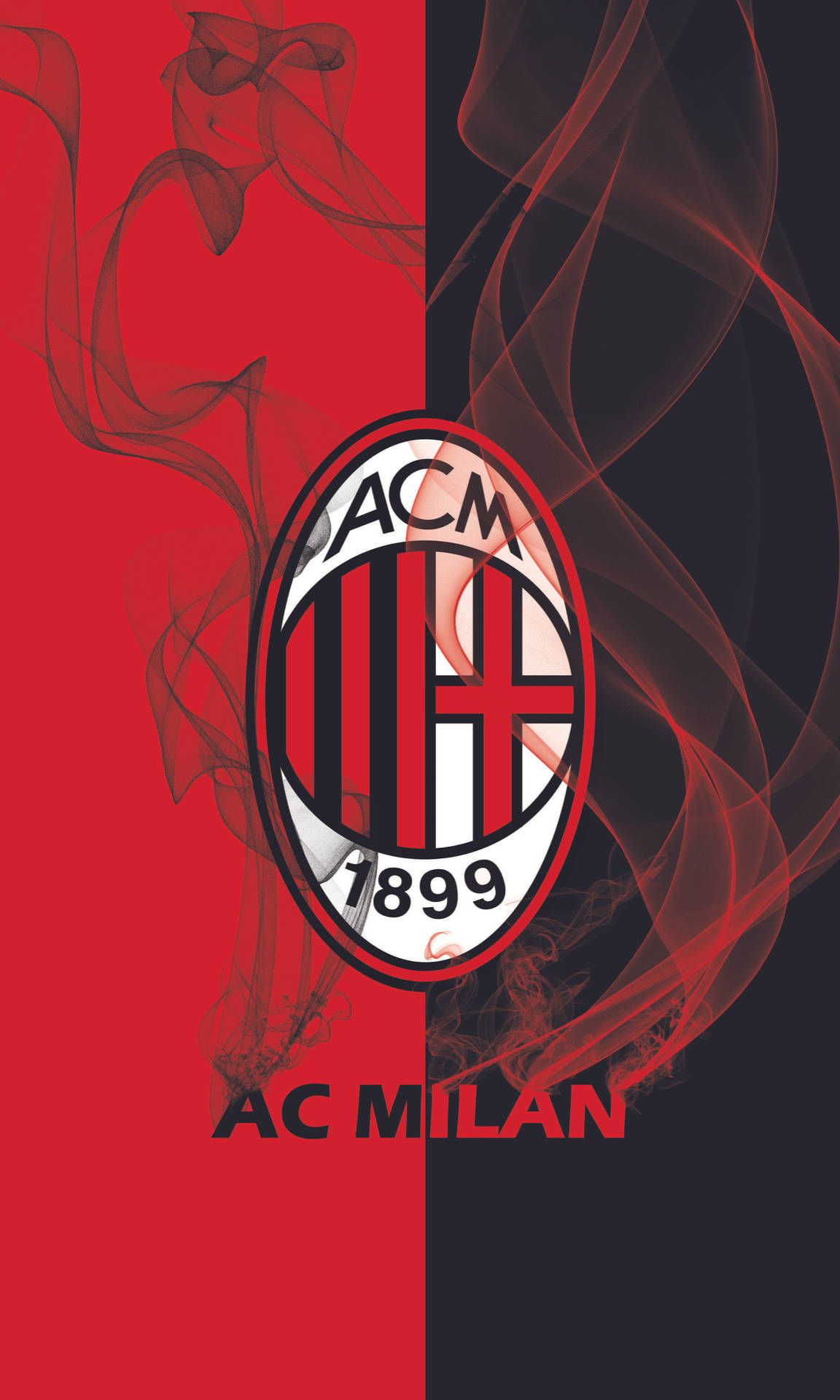 1152x1920 Download Smoky AC Milan Wallpaper