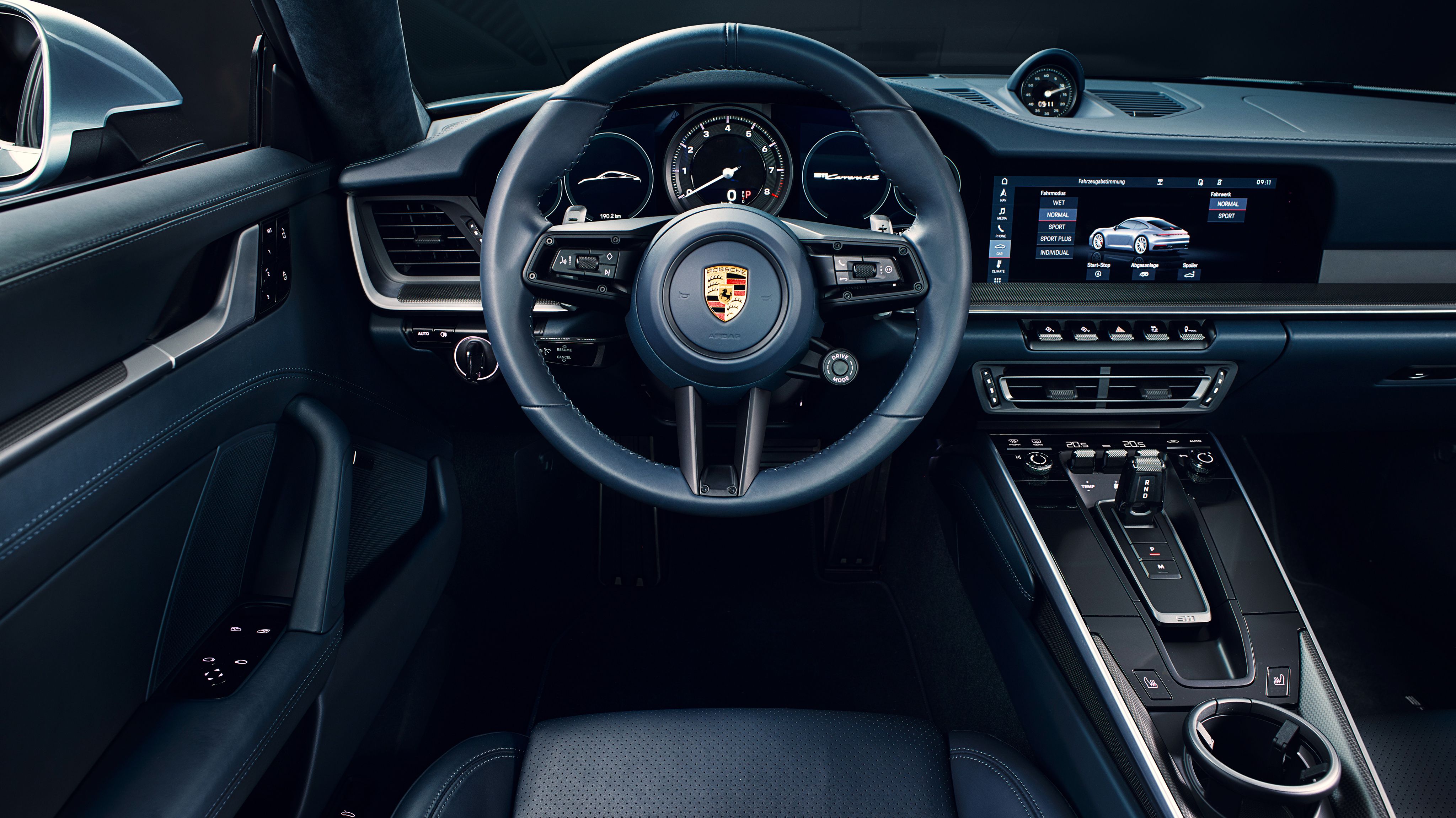 4096x2304 Porsche 911 Carrera 4S 2019 4K Interior Wallpaper Car Wallpaper