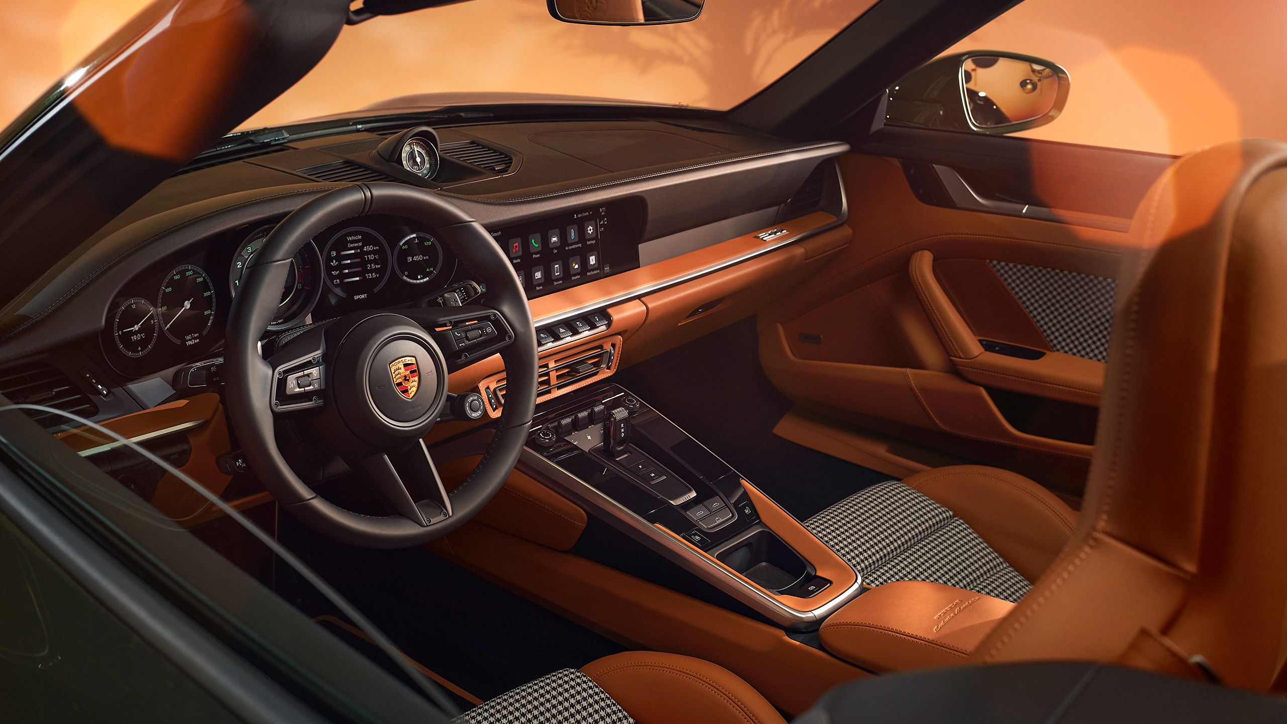 2560x1440 Porsche 911 Turbo S Cabriolet Interior Wallpaper Car Wallpaper