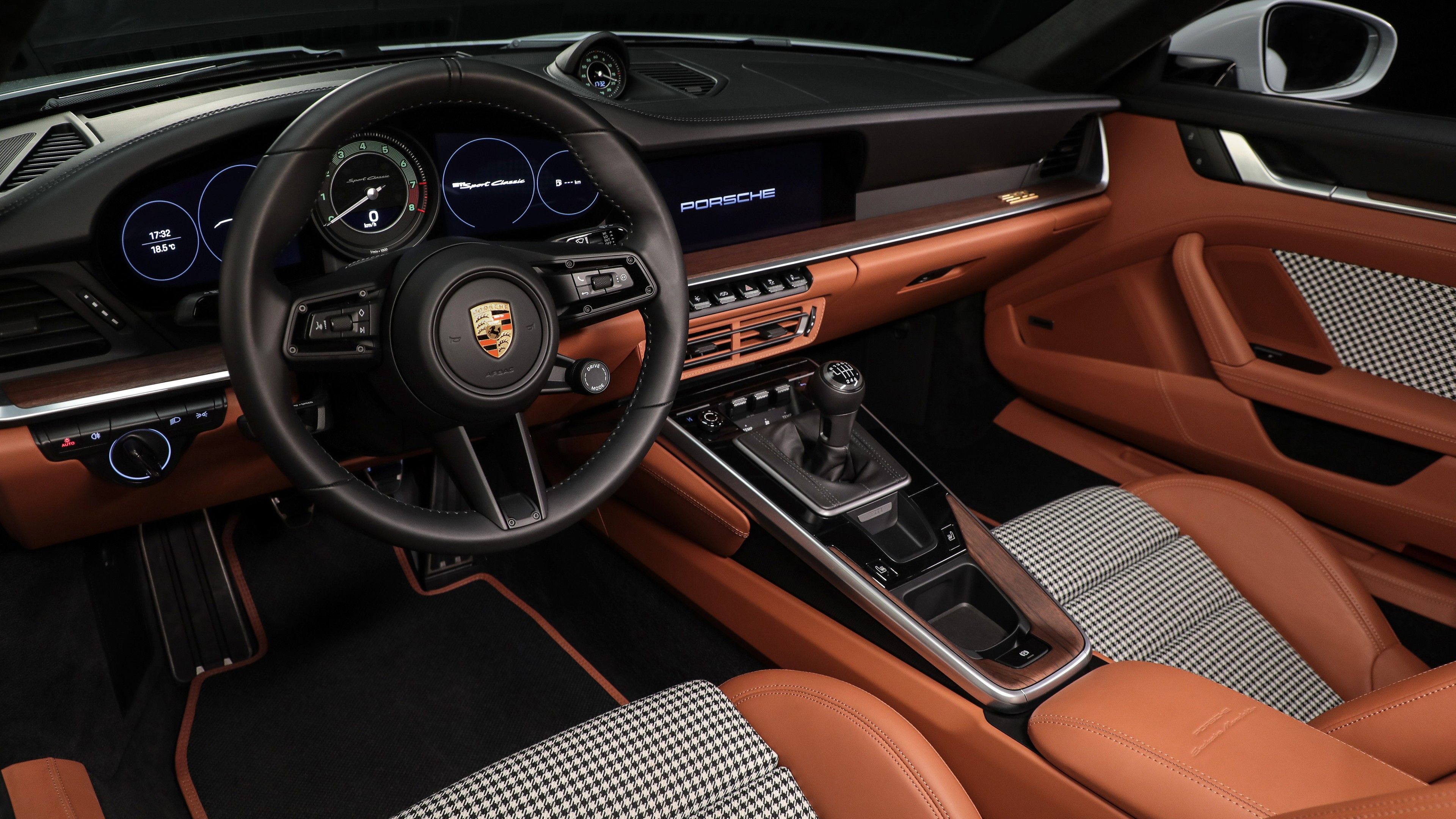 3840x2160 Porsche 911 Sport Classic 2022 Interior 4K HD Cars Wallpaper