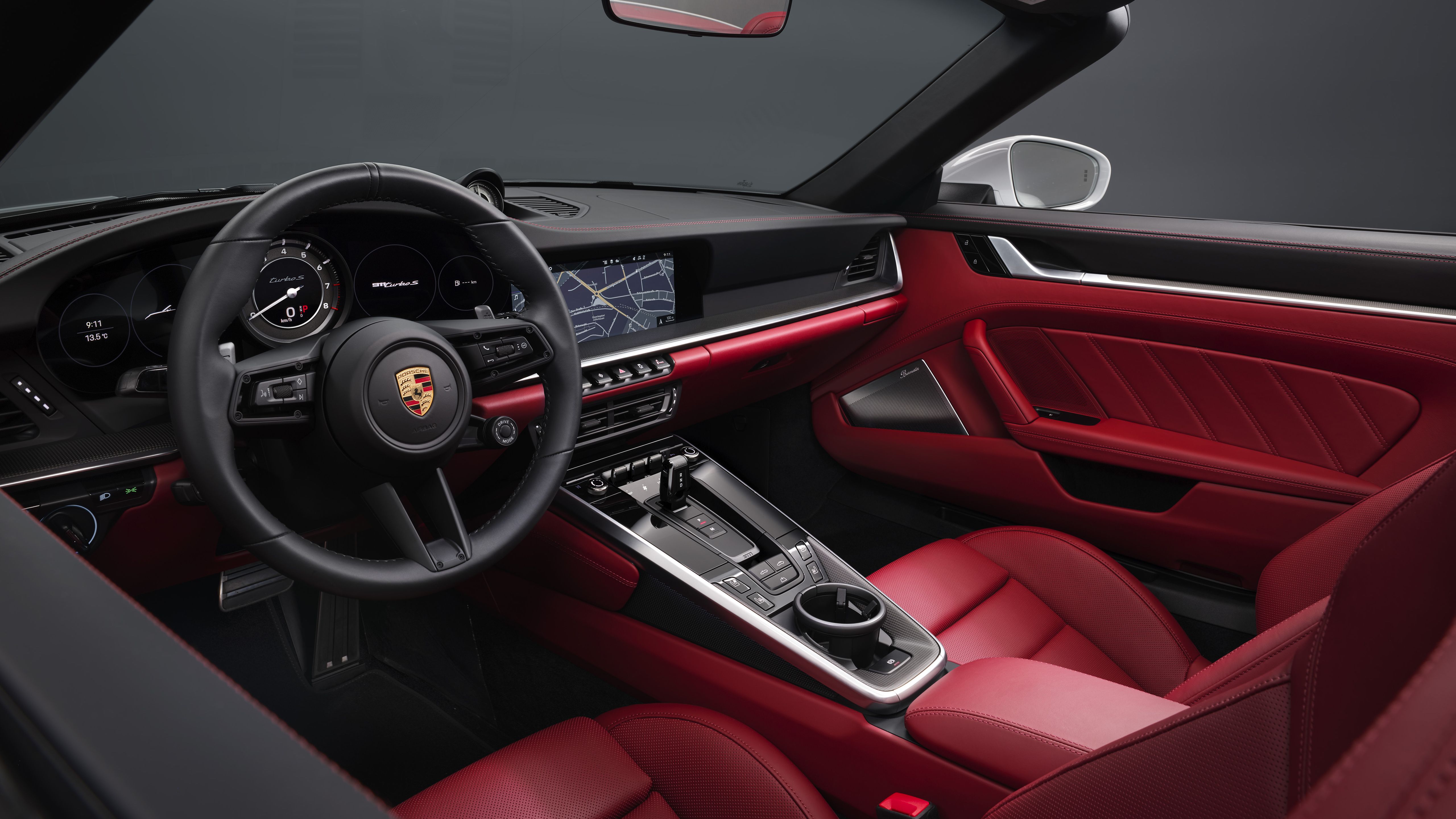 5120x2880 Porsche Interior Wallpaper