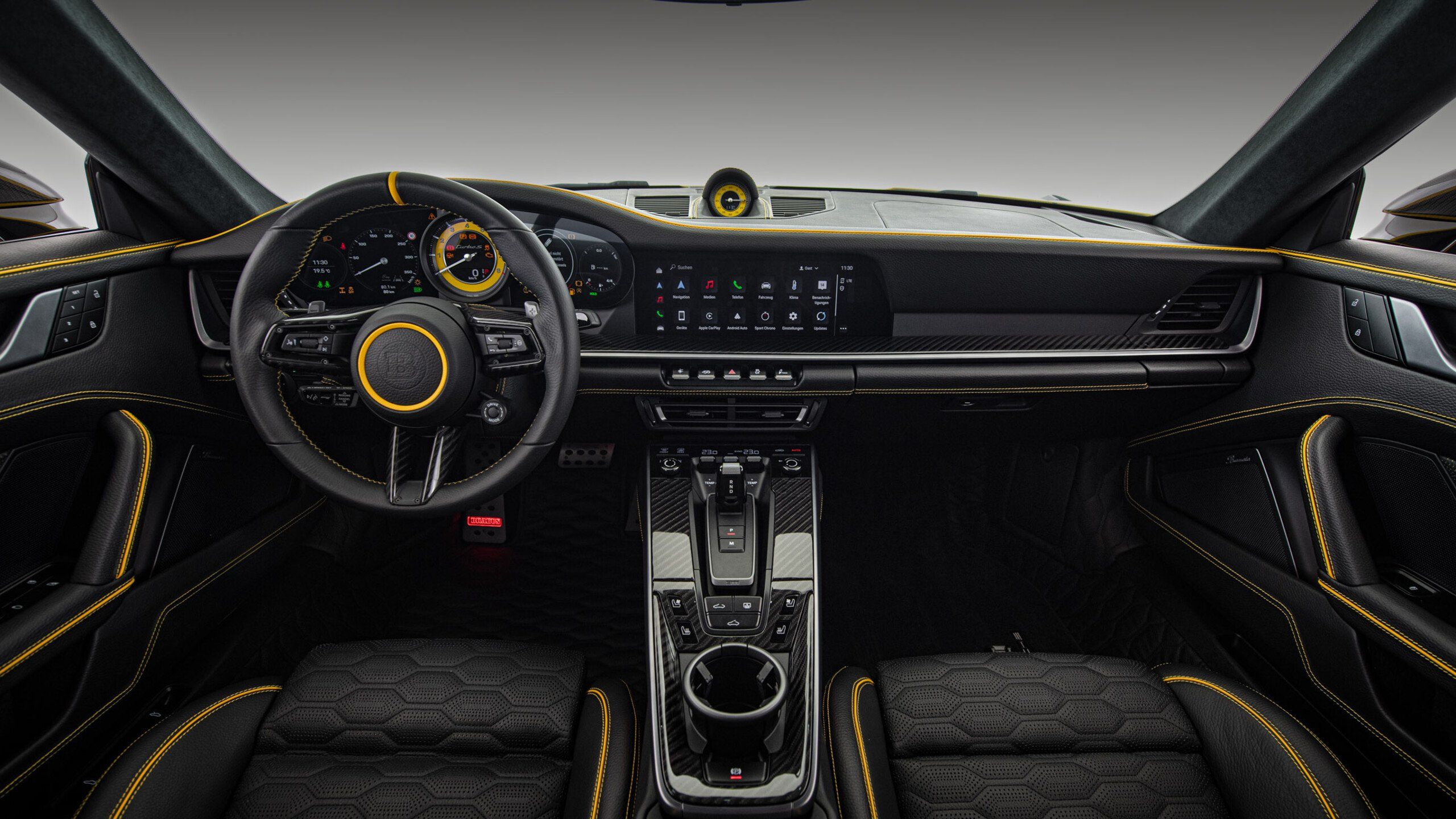 2560x1440 Signature Carbon Package Interior I BRABUS for Porsche 911 Turbo