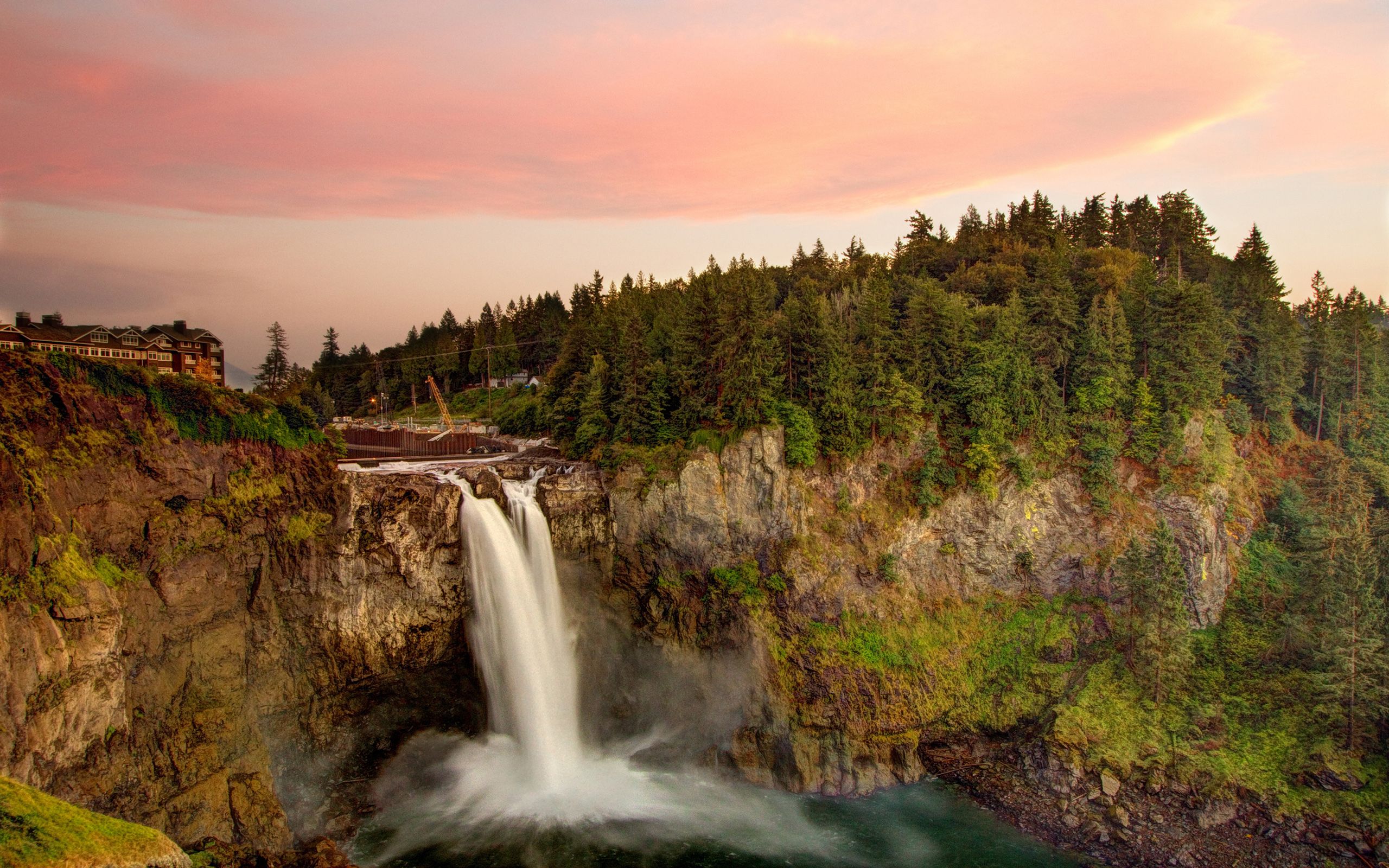 2560x1600 Download Waterfall Nature Snoqualmie Falls HD Wallpaper