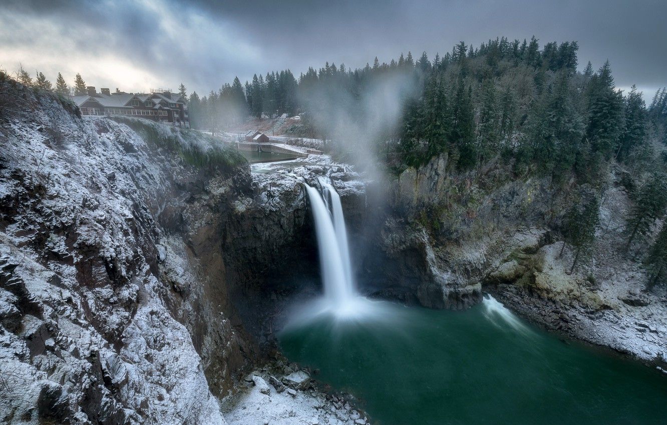 1332x850 Snoqualmie Falls Washington HD Desktop Wallpaper 118509