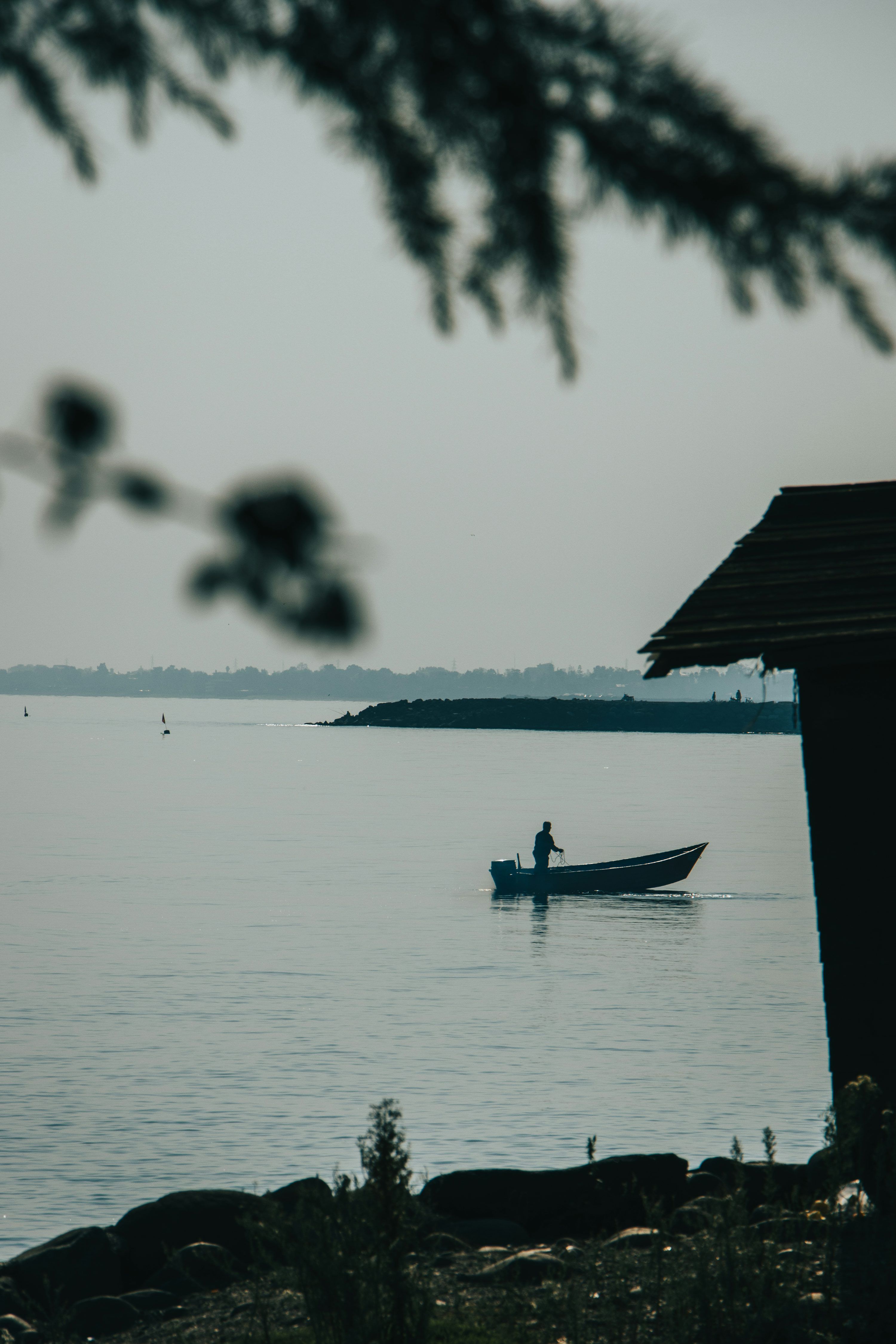 3000x4500 Boat In River Picture. Download Free Image