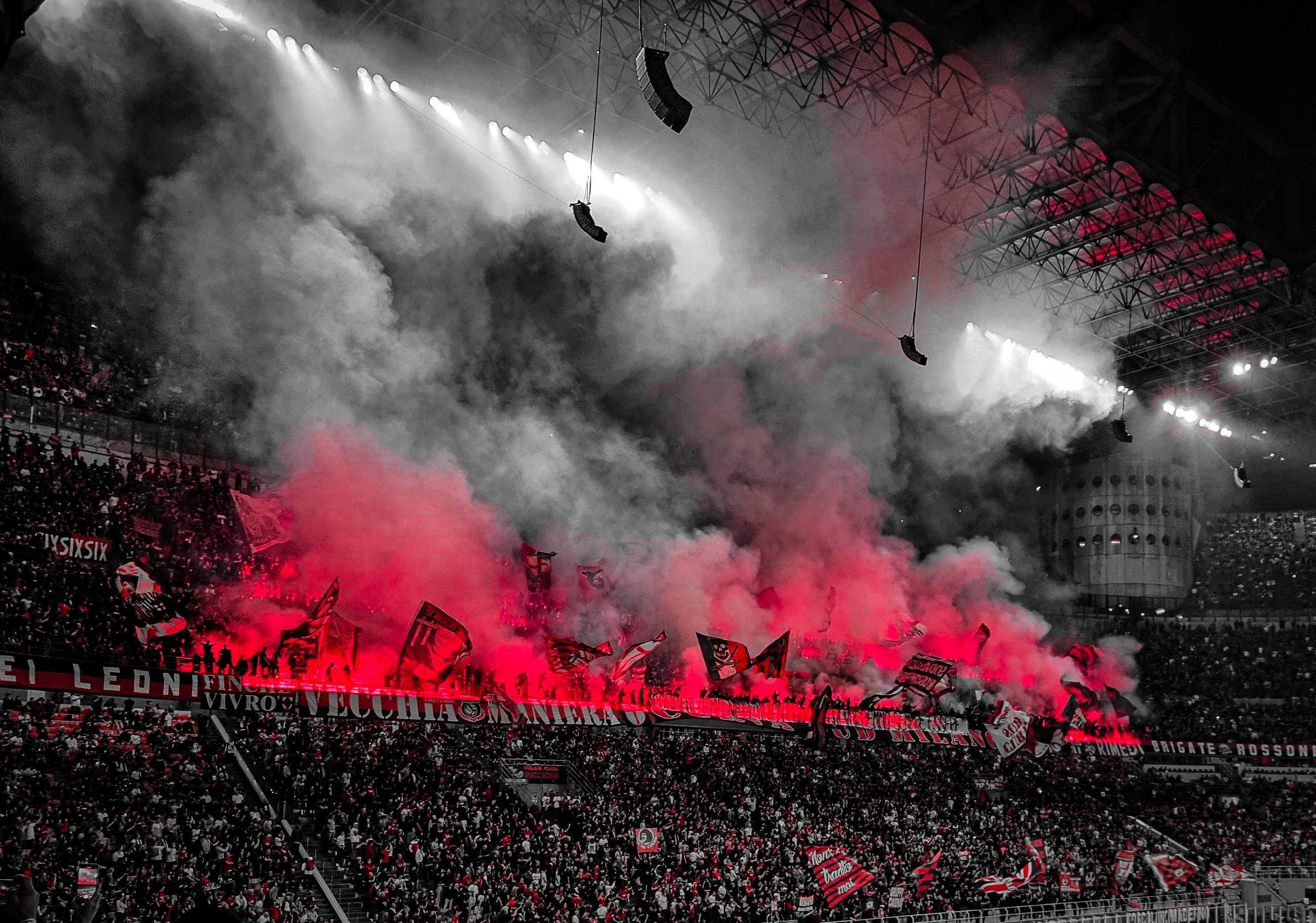 2958x2074 The Curva Sud of AC MILAN during the last game of the season vs Salernitana