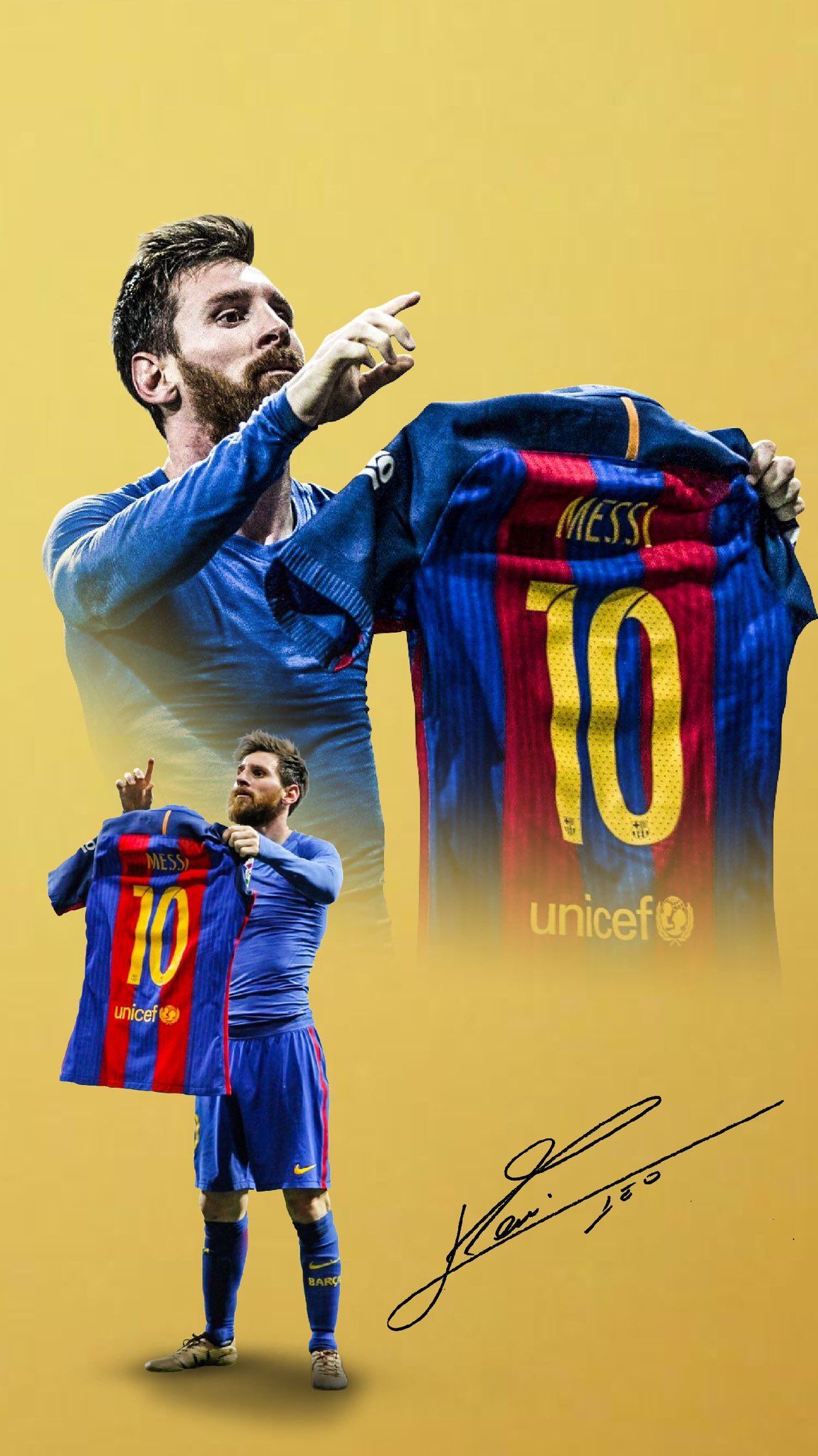 1150x2048 Messi Holding Shirt Wallpaper