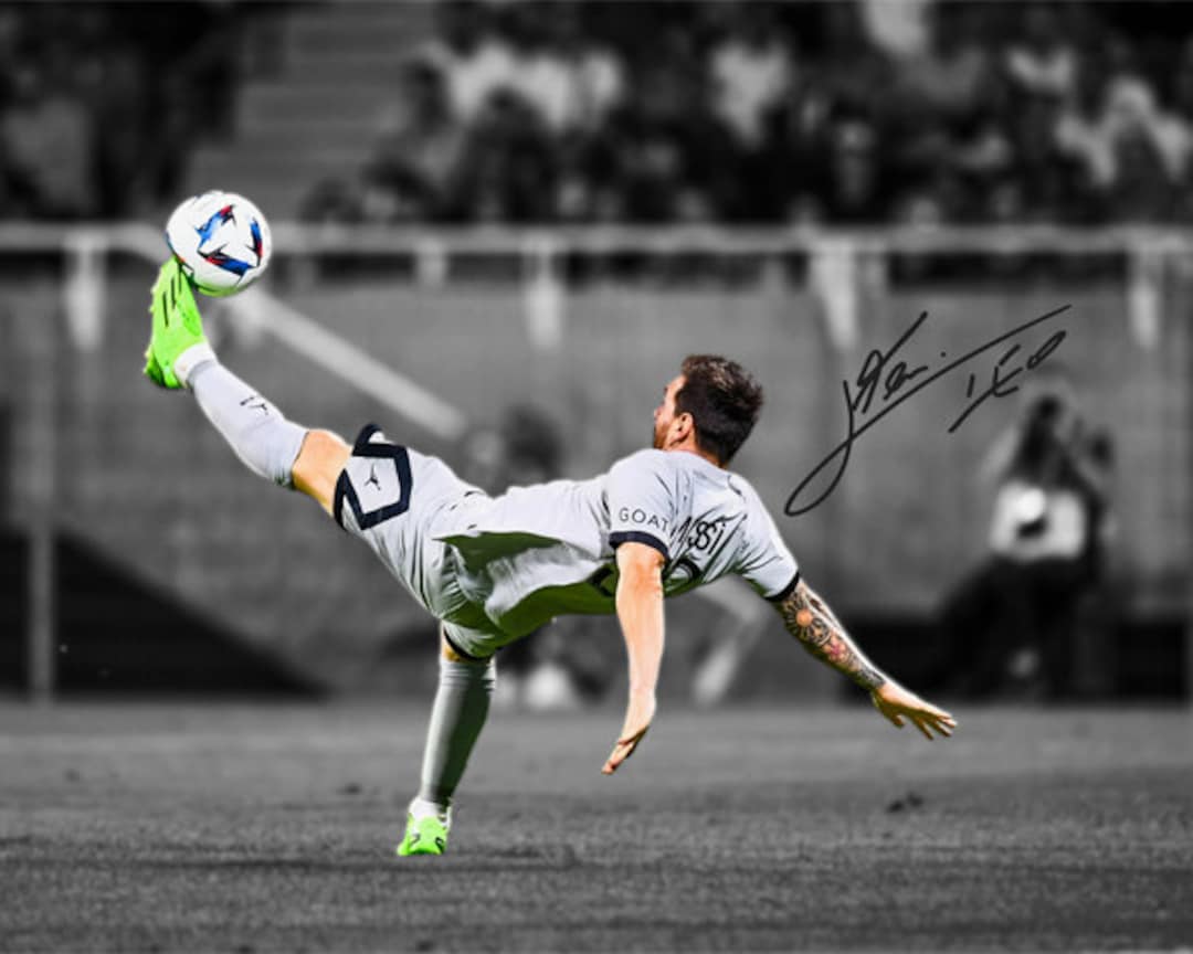 1080x864 Lionel Messi Bicycle Kick Goal Soccer Goat Printable Poster Wall Art Home Decor Instant Digital Download