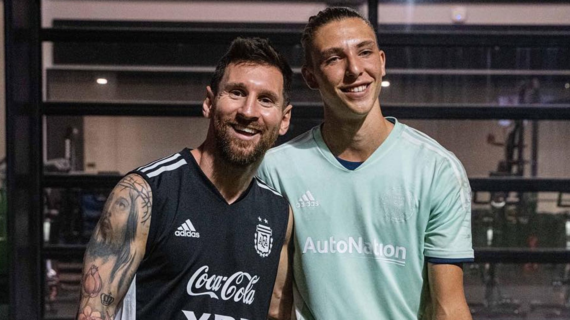 1920x1080 I fulfilled a dream' Miami star gets TATTOO of Lionel Messi's autograph hours after meeting Argentina legend