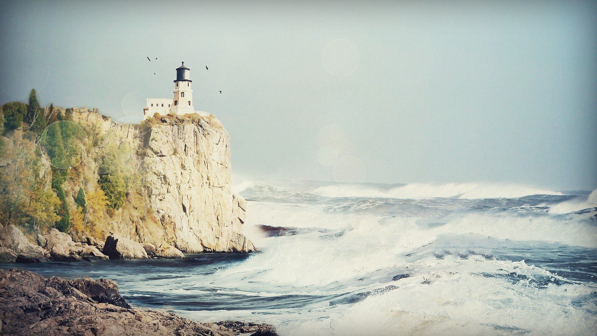 1920x1080 lighthouse, Split Rock Lighthouse HD Wallpaper / Desktop and Mobile Image & Photo