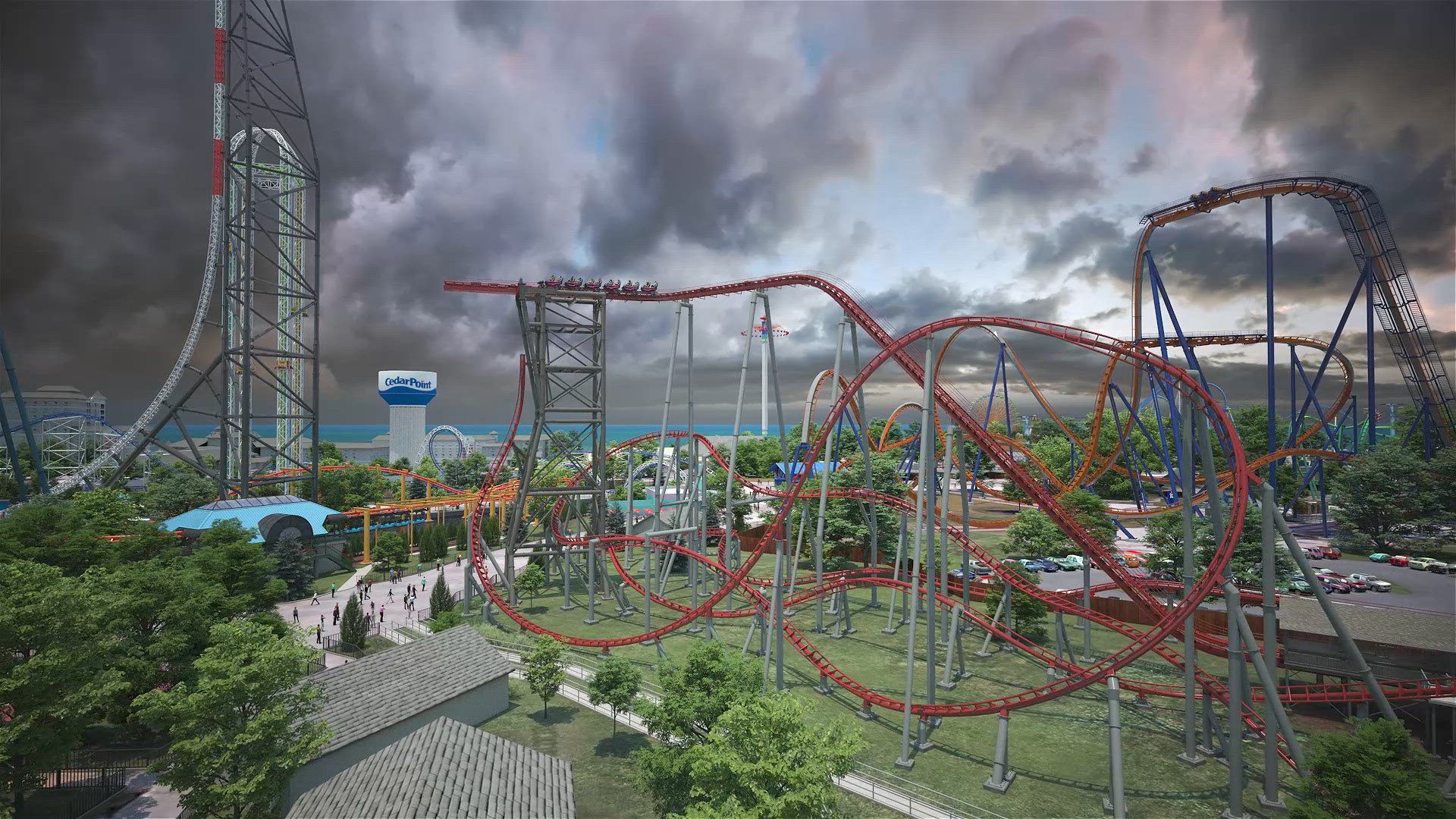 1920x1080 Cedar Point To Open Record Breaking Tilt Roller Coaster Siren's Curse For 2025 Season: Watch Video