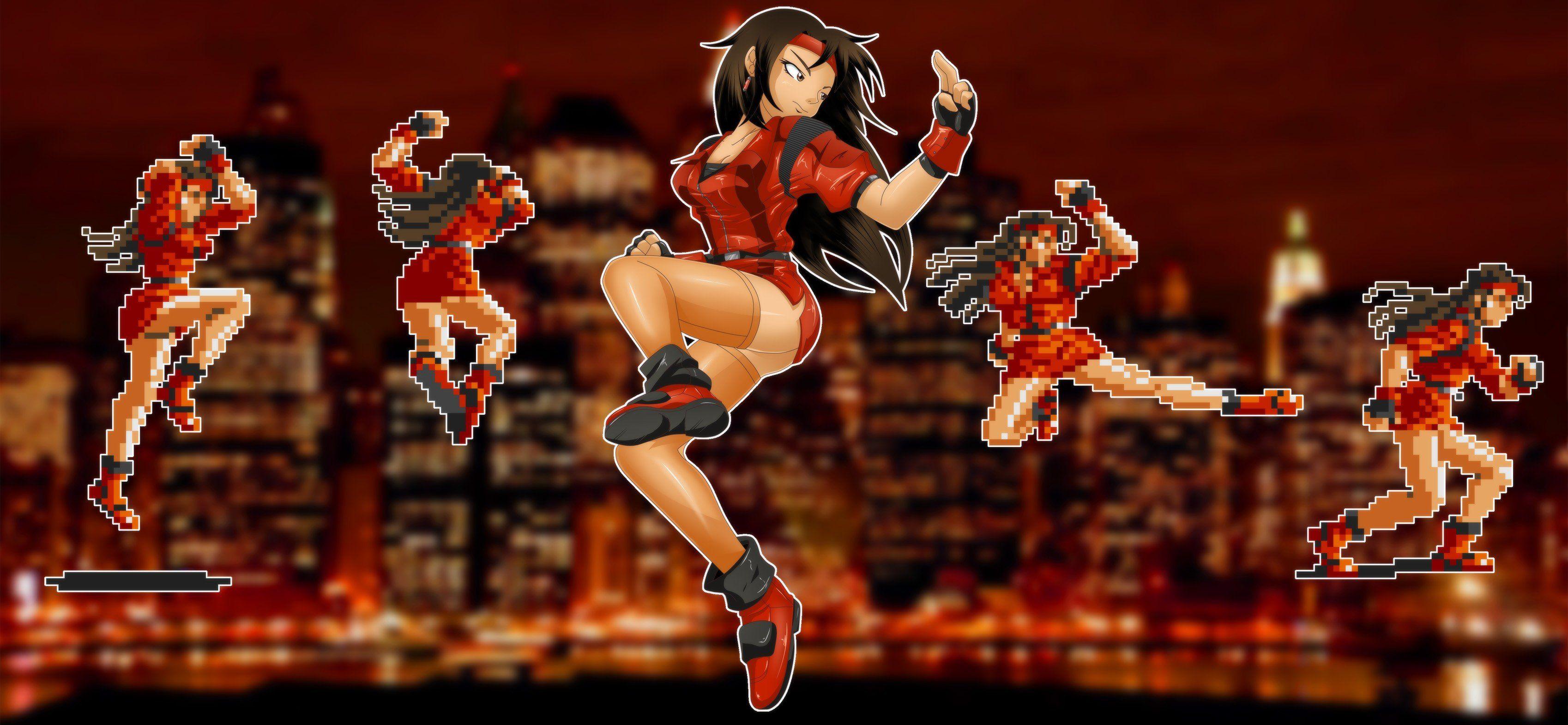 3396x1570 Sega, Blaze Fielding, Streets of Rage HD Wallpaper / Desktop