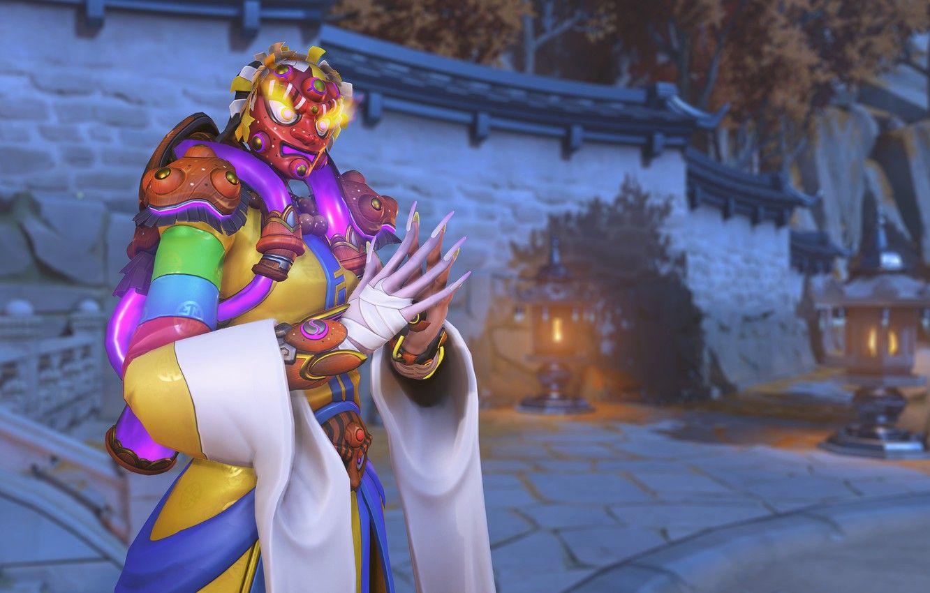 1332x850 Wallpaper street, Overwatch, Moira image for desktop, section