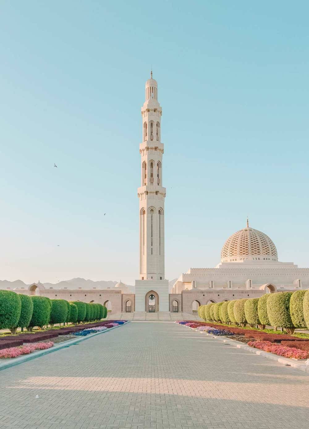 1000x1388 Download Oman Mosque Daytime View Wallpaper