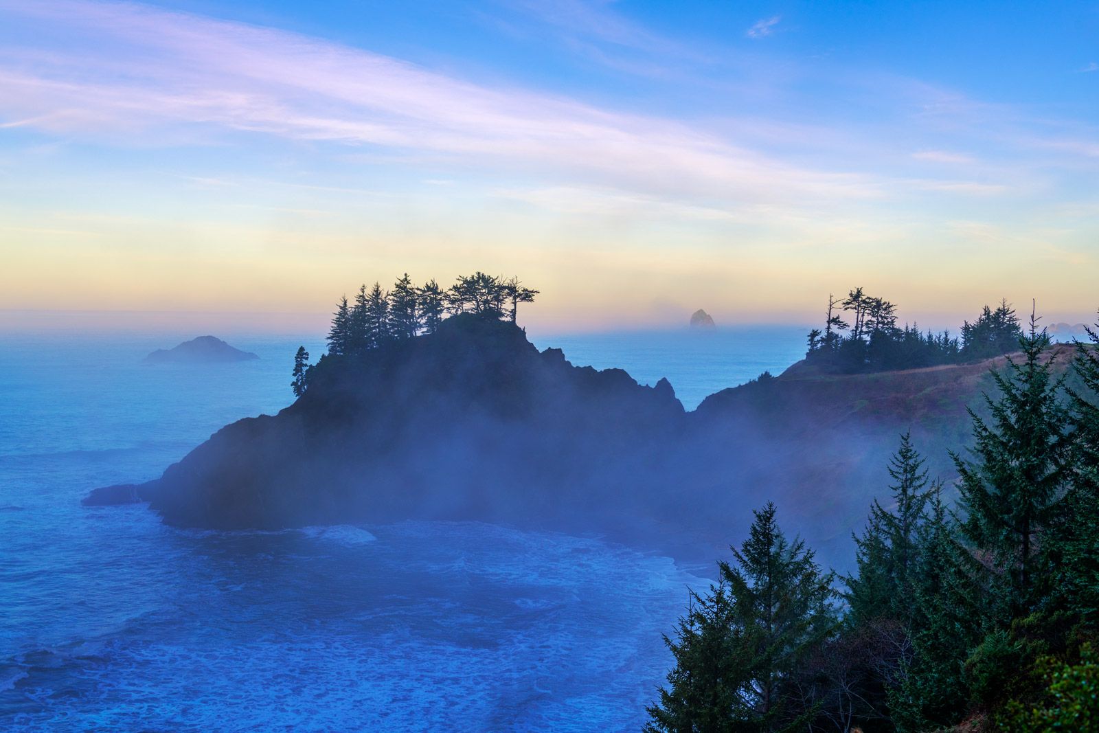 1600x1067 Oregon Coast Morning Fog And Sea Stacks Fine Art Print. Prints By Joseph C. Filer