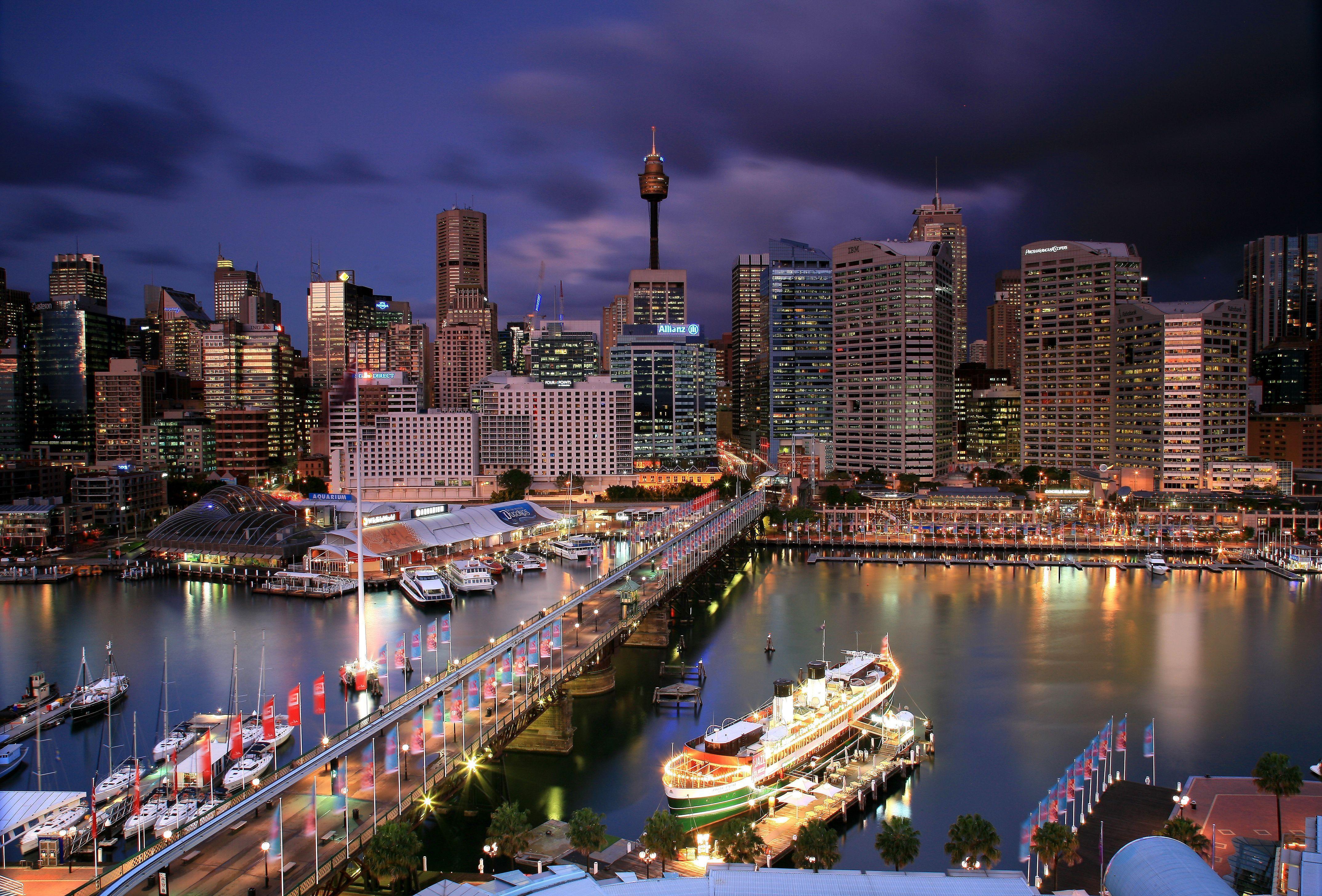 4296x2912 Darling Harbour Sydney NSW Australia wallpaperx2912