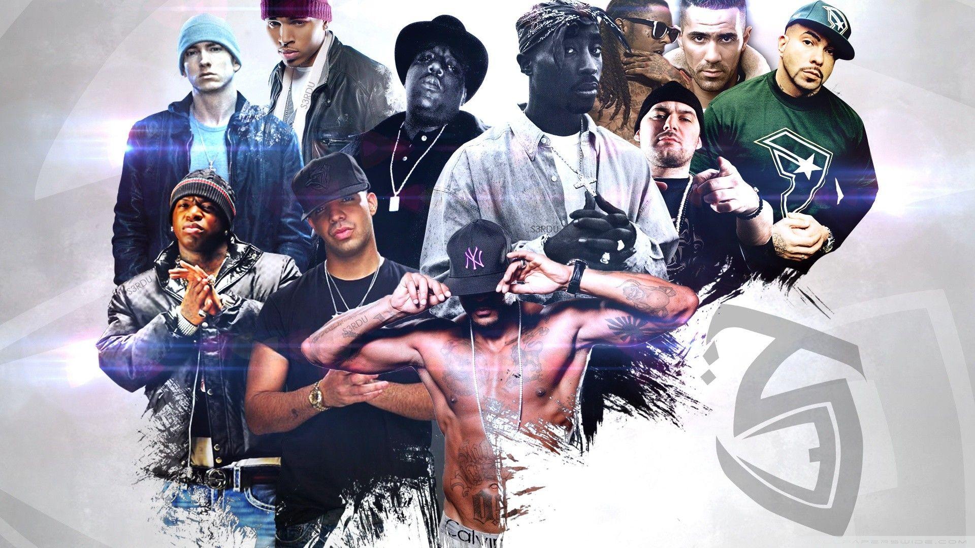 1920x1080 rap, 2pac, Eminem, Lil Wayne, Notorious BIG, rapper, Chris Brown
