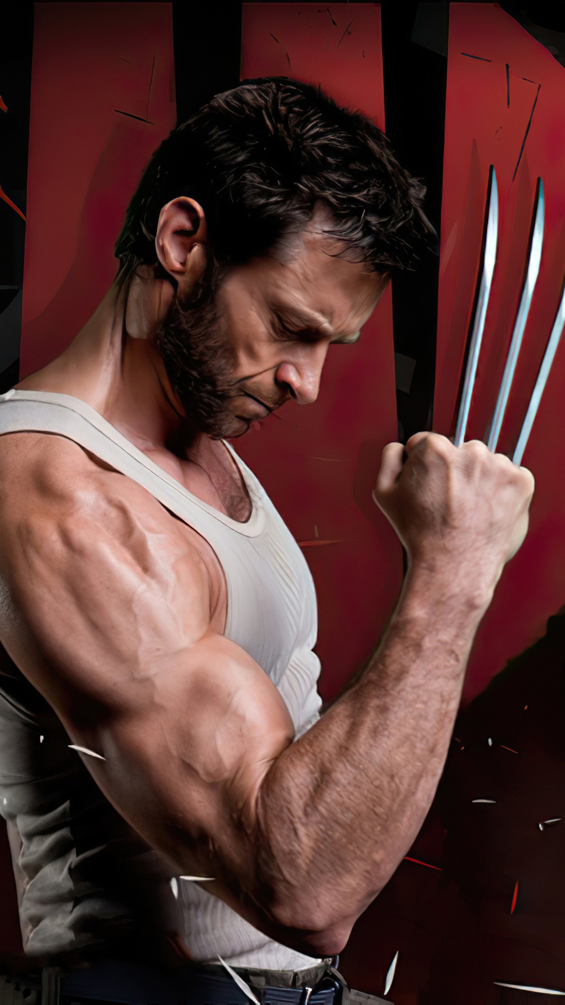 1800x3200 Mobile 4K Hugh Jackman Wolverine Background Image Wolverine Marvel Movie