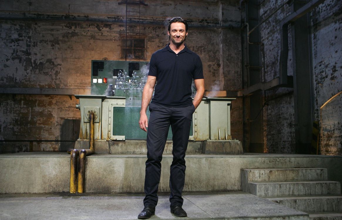 1165x750 Wallpaper Hugh Jackman, Wolverine, Standing, Denim, Jeans, Background Free Image