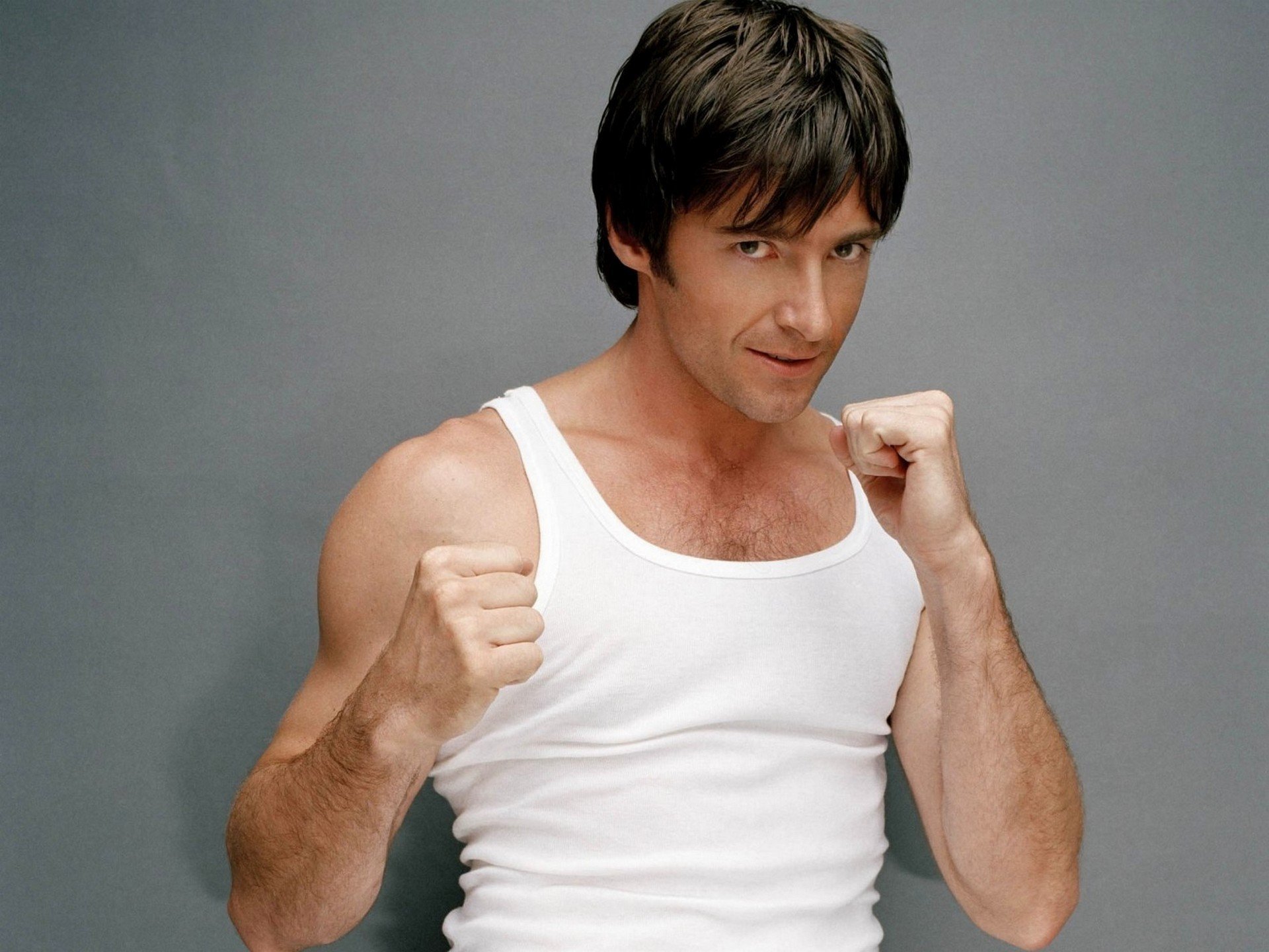 1920x1440 Wallpaper Hugh Jackman, Actor, Shoulder, Arm, Neck, Background Free Image