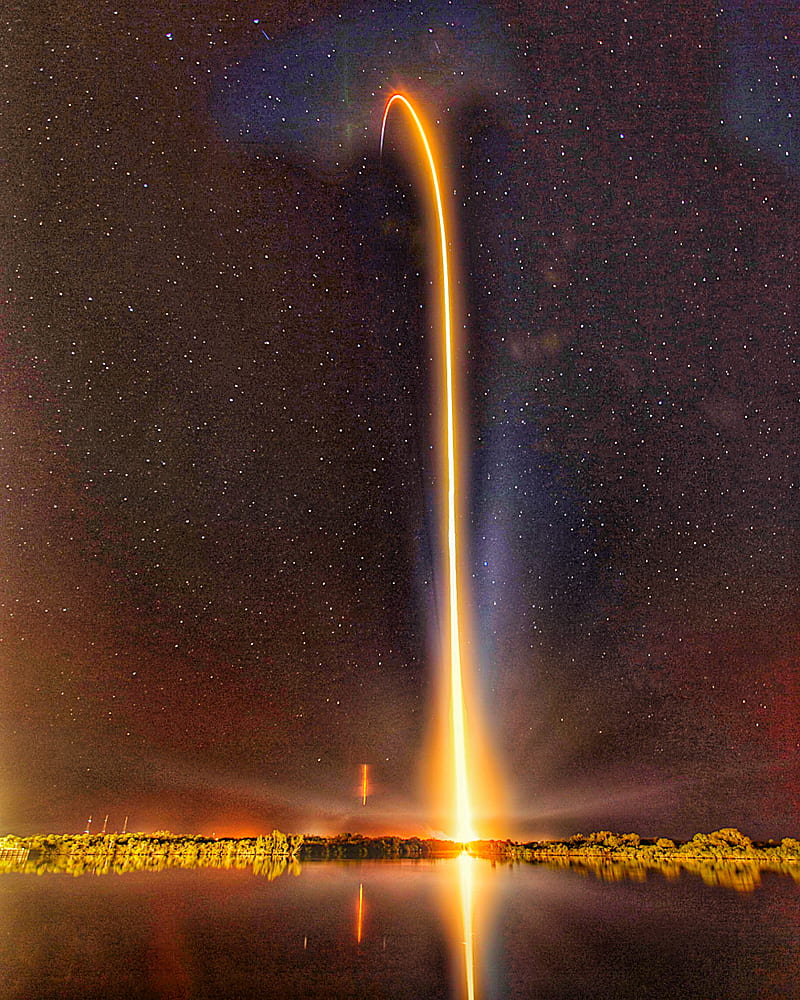 800x1000 Space X Launch, dark, fire, night, rocket, space x, stars, HD phone wallpaper