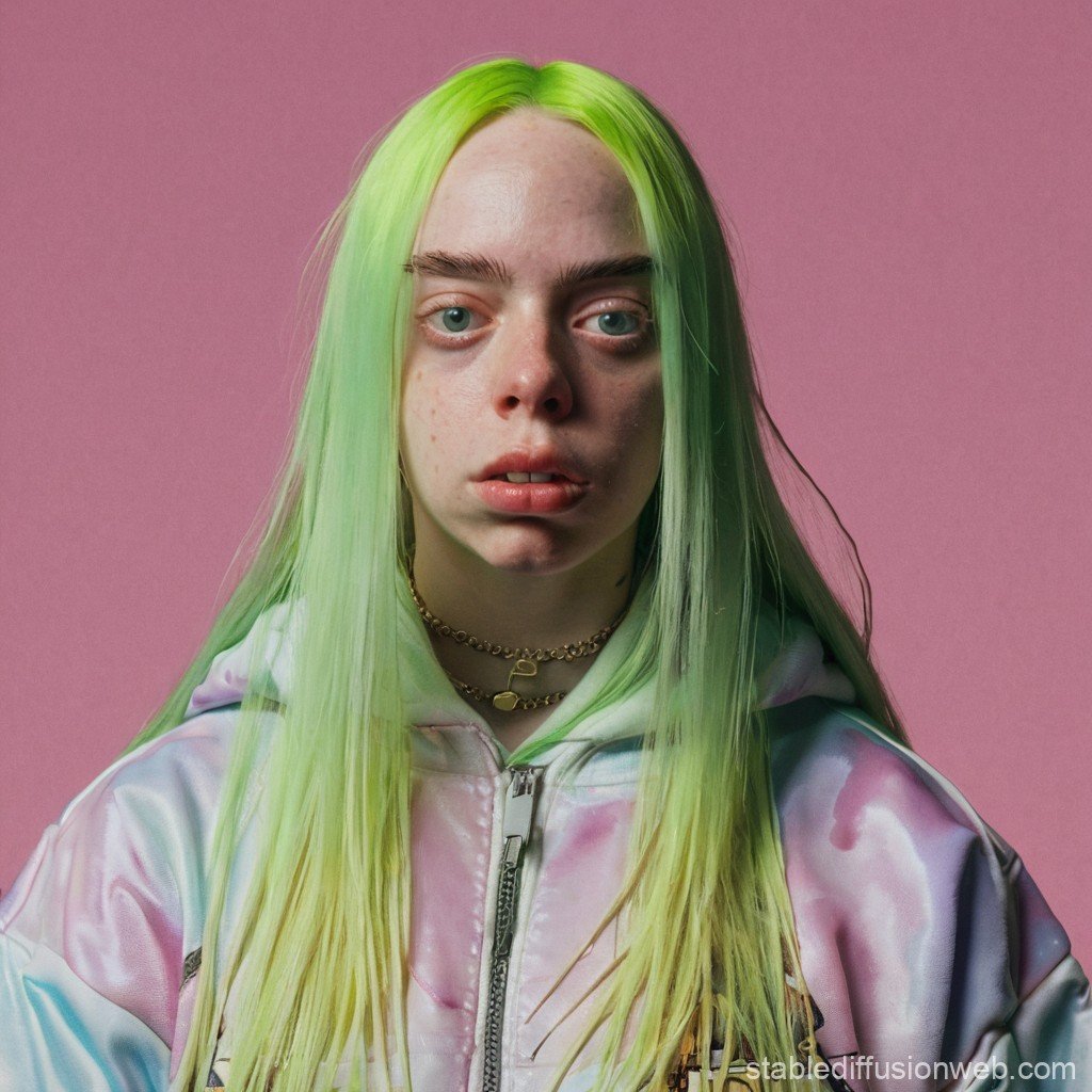 1024x1024 Billie Eilish Album Wallpaper. Stable Diffusion Online