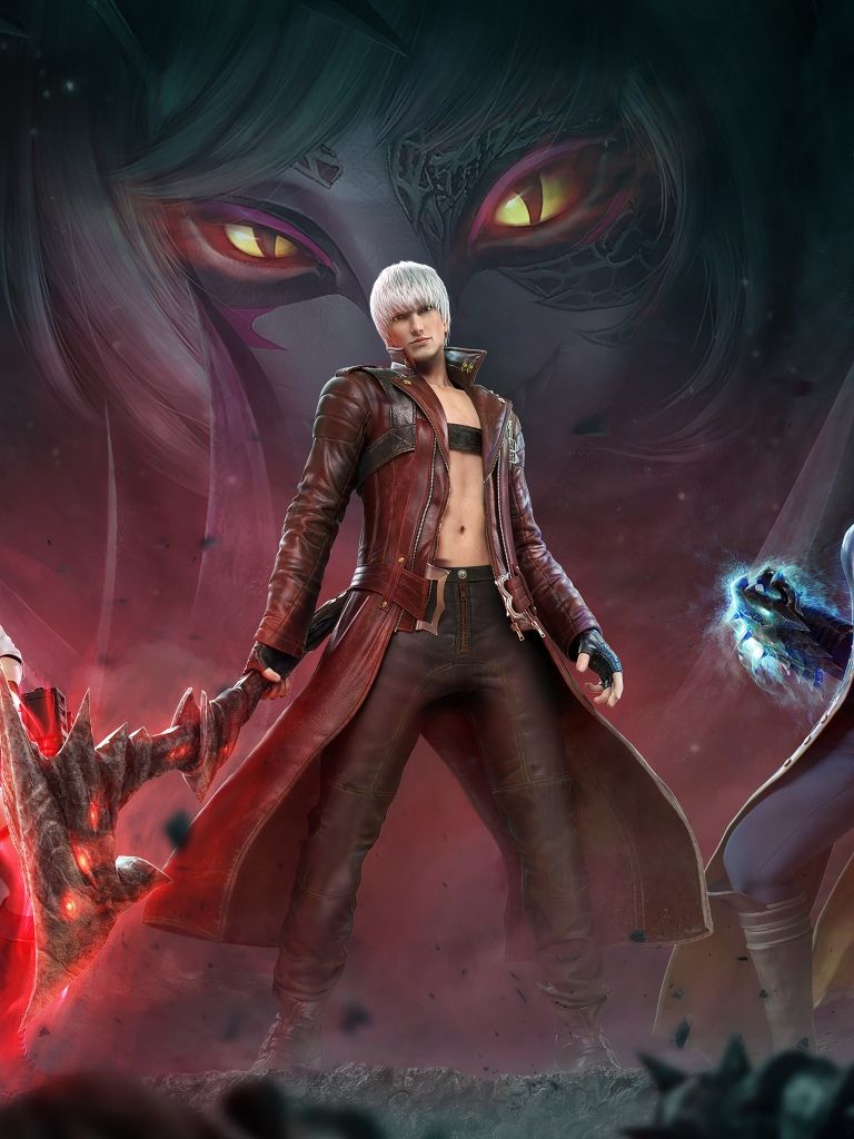 768x1024 Devil May Cry: Peak of Combat Wallpaper 4K, Game poster, Dante