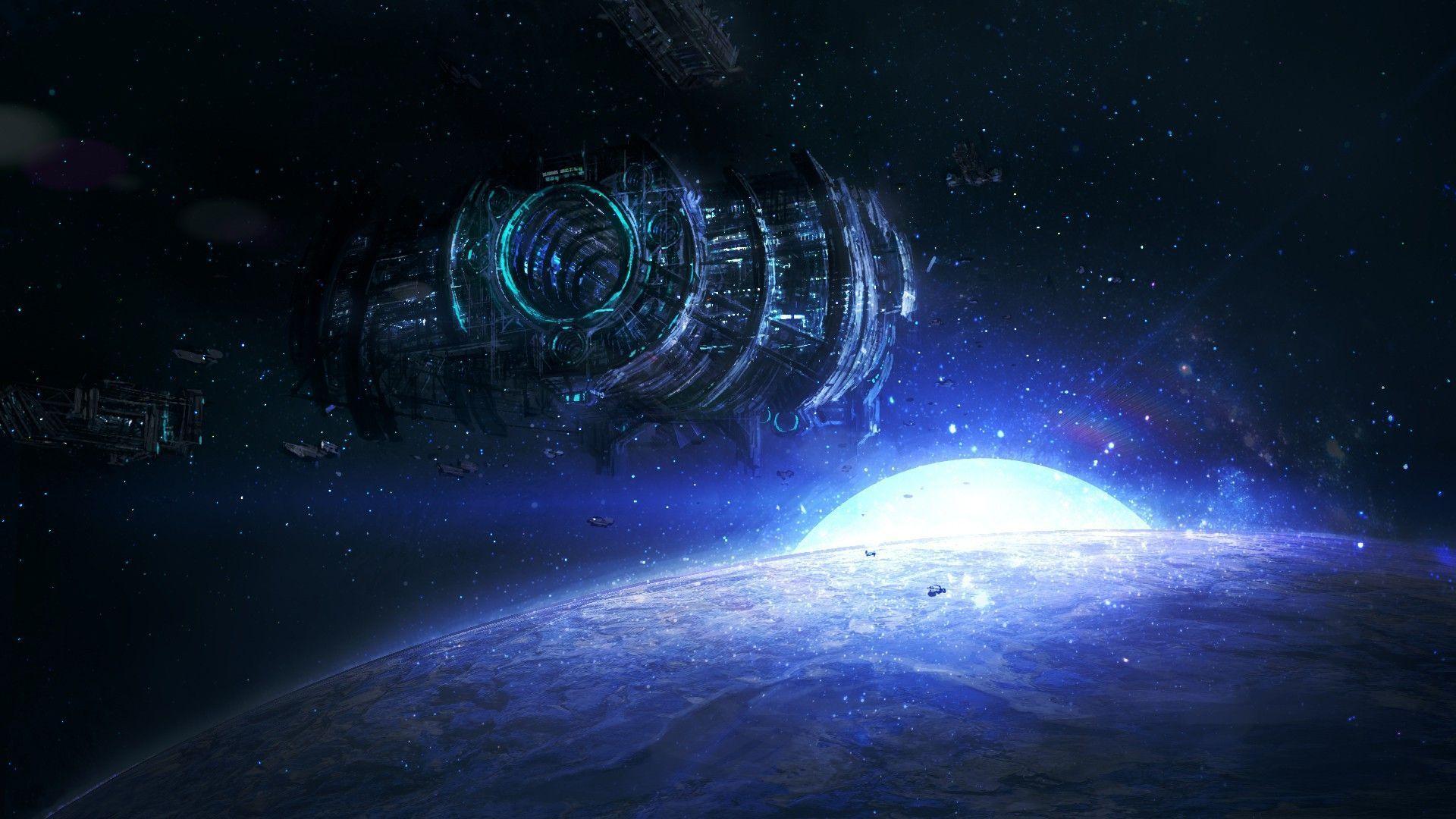 1920x1080 Free download Space Station Computer Wallpaper Desktop