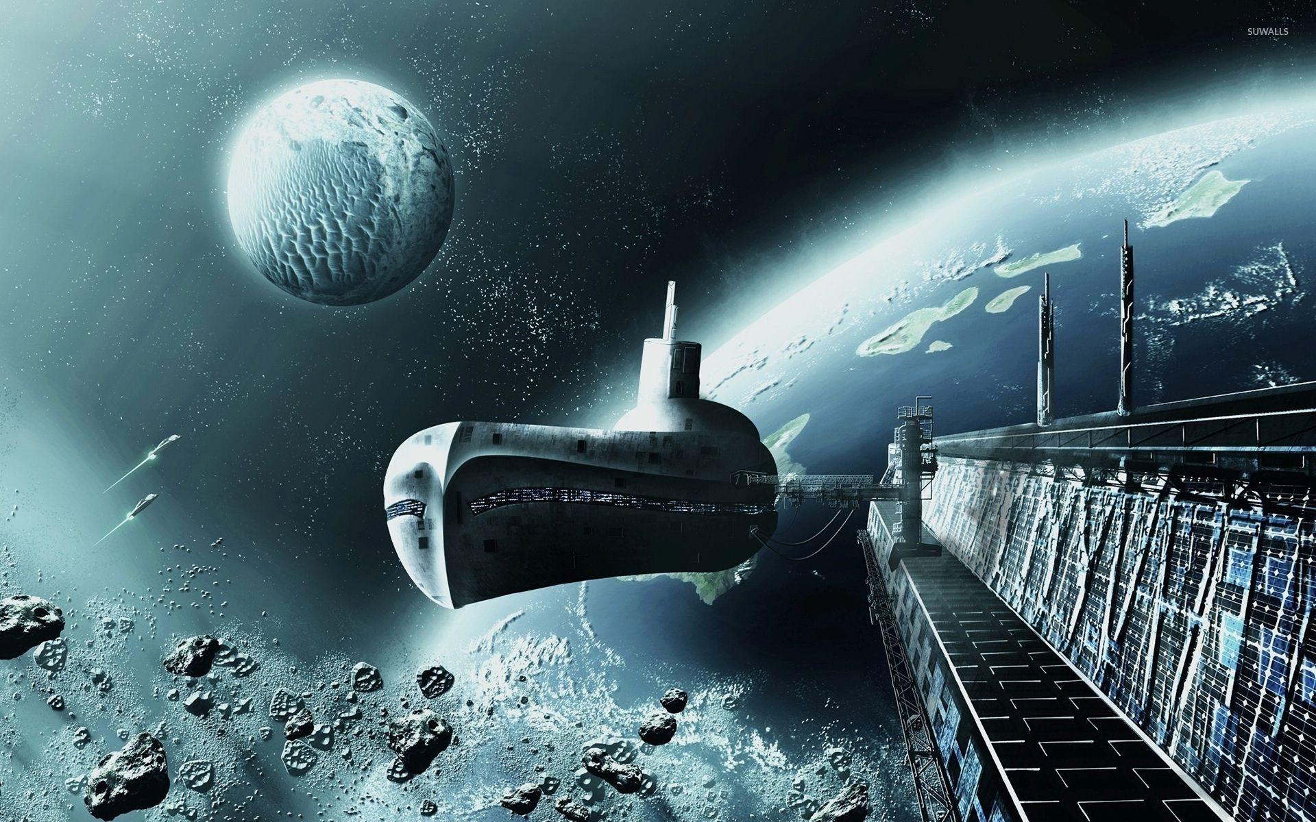 1920x1200 Space Station Wallpaper