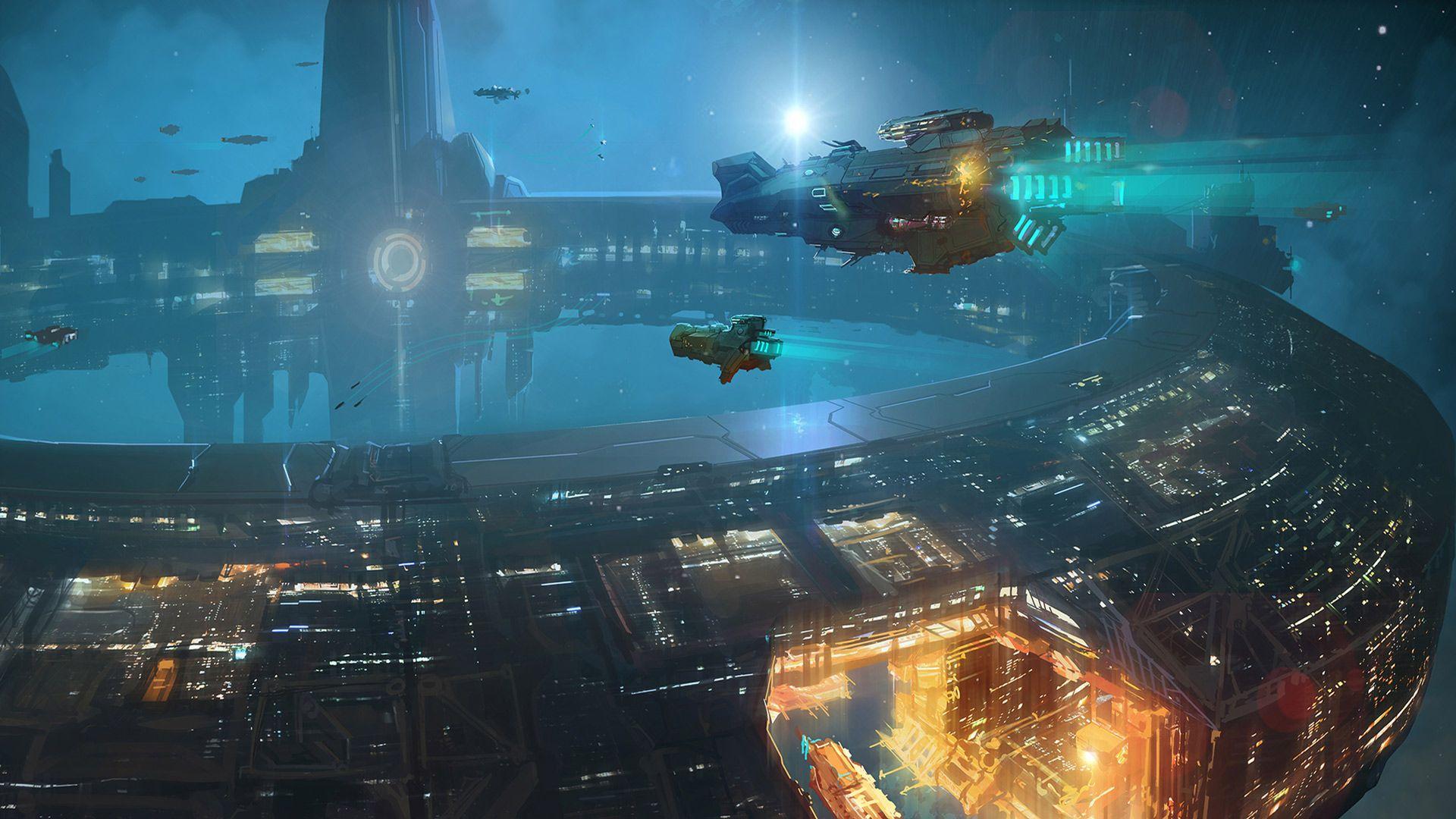 1920x1080 Sci Fi Space Station, HD Wallpaper & background Download
