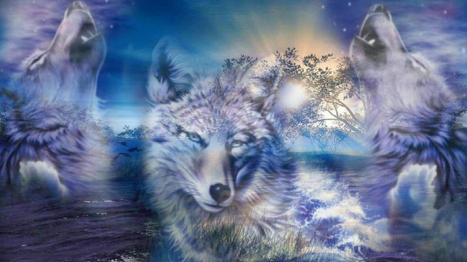 1920x1080 Anime Wolf Wallpaper