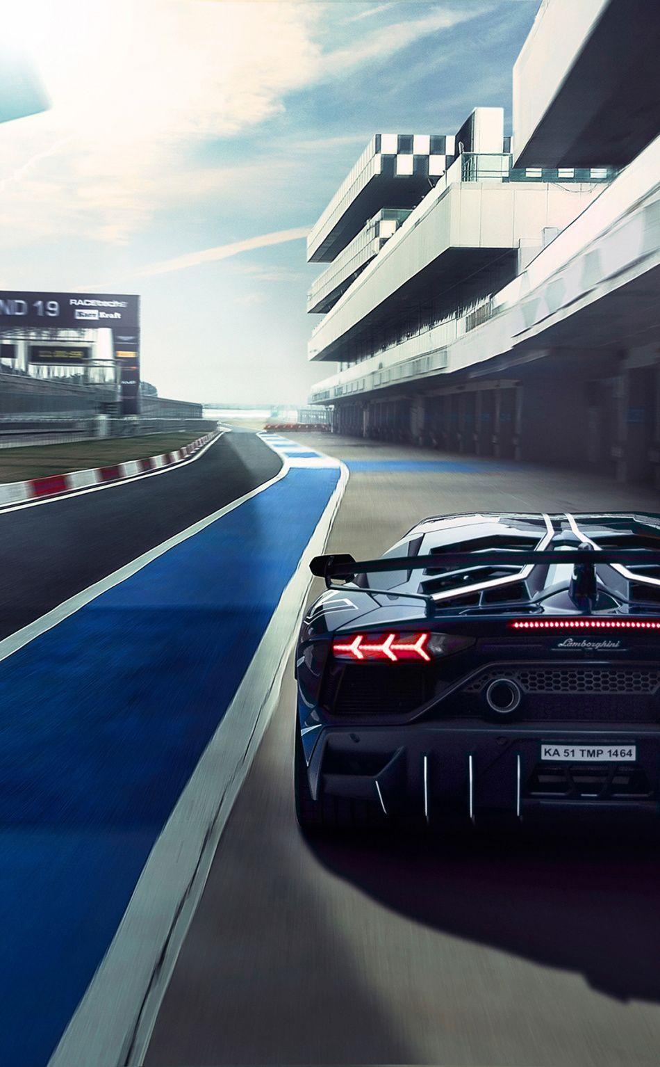 950x1534 Lamborghini Aventador SVJ, race track Wallpaper. Lamborghini